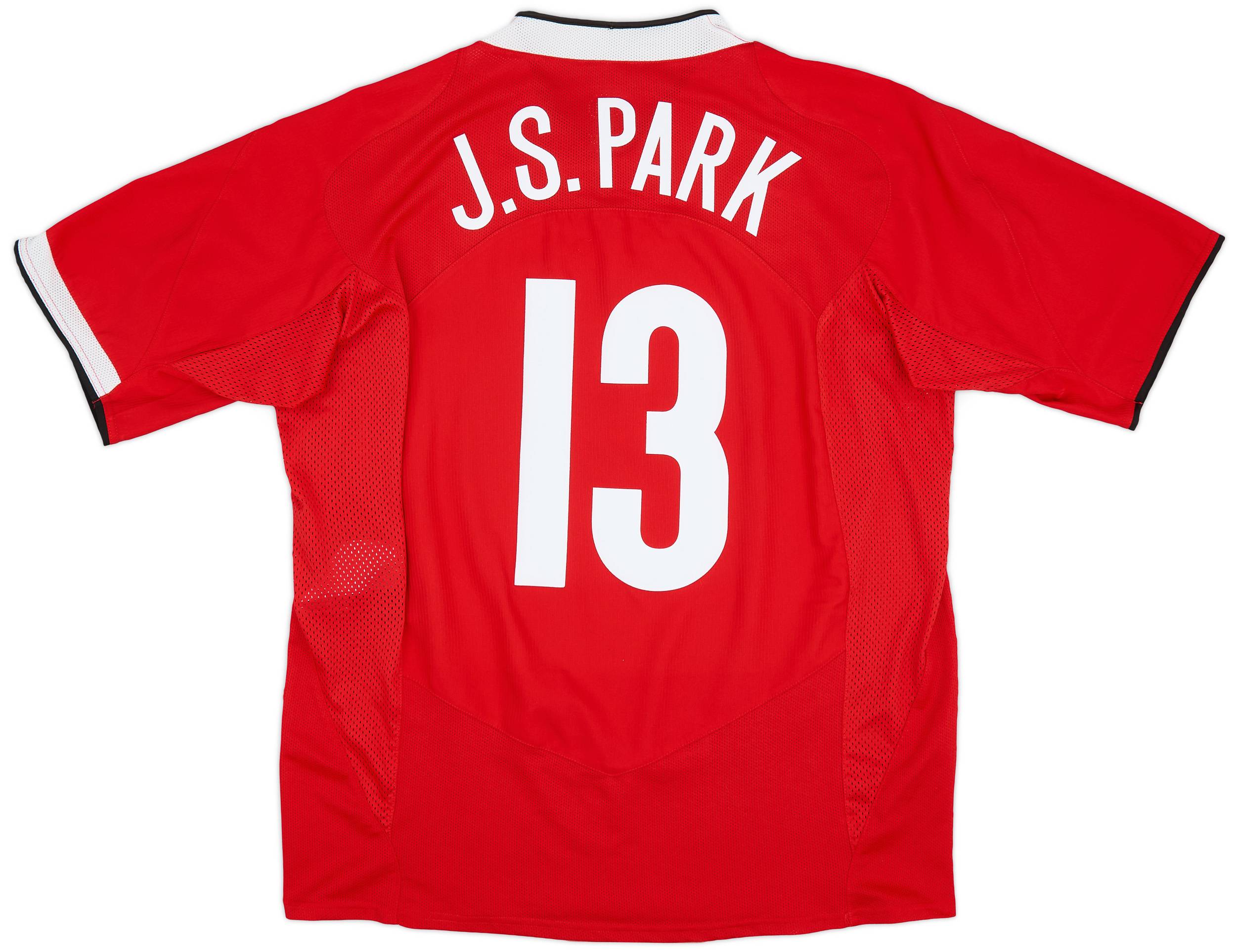 2004-06 Manchester United Home Shirt J.S. Park #13 - 8/10 - (XL)