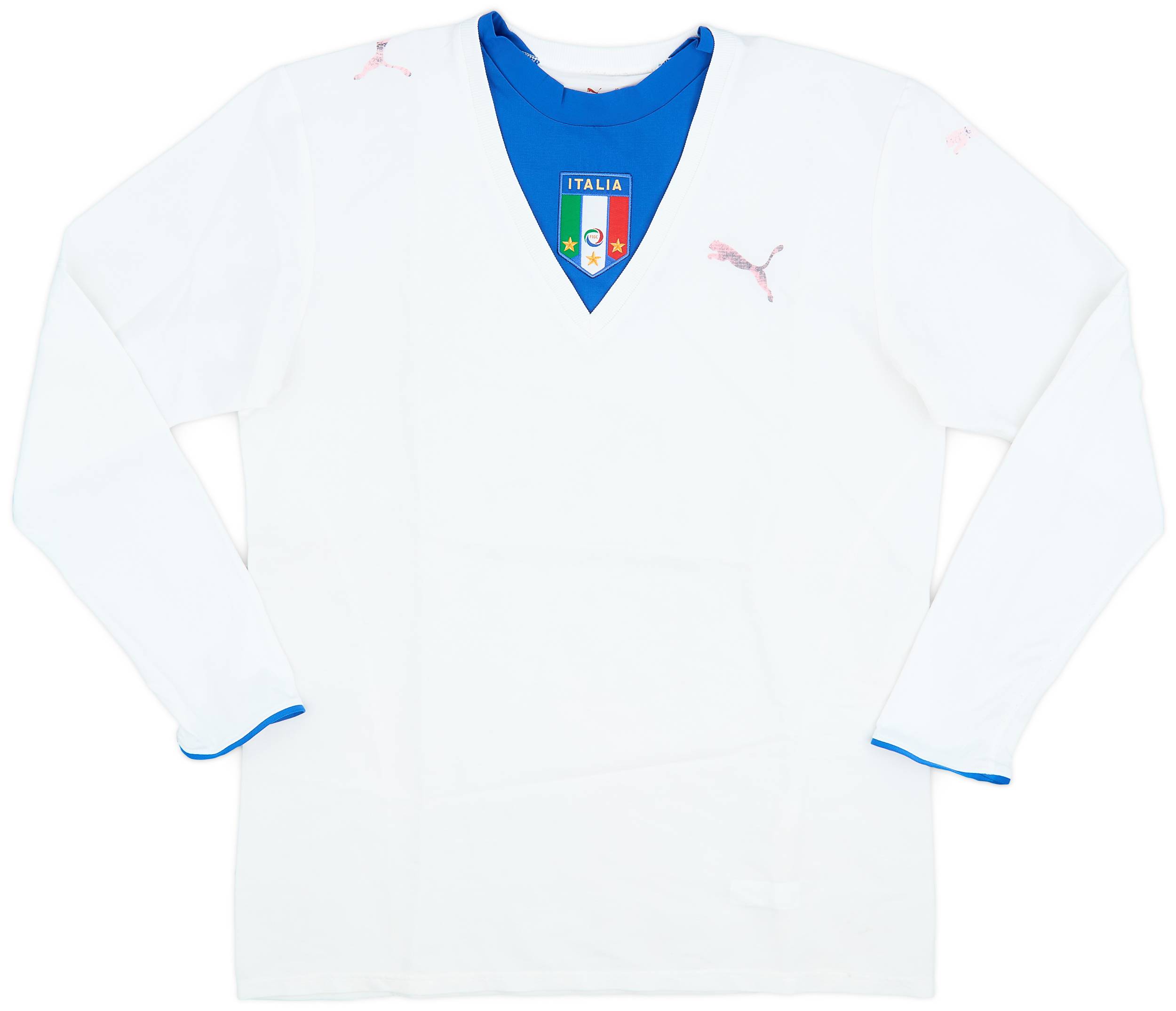 2006 Italy Away L/S Shirt - 4/10 - (M)