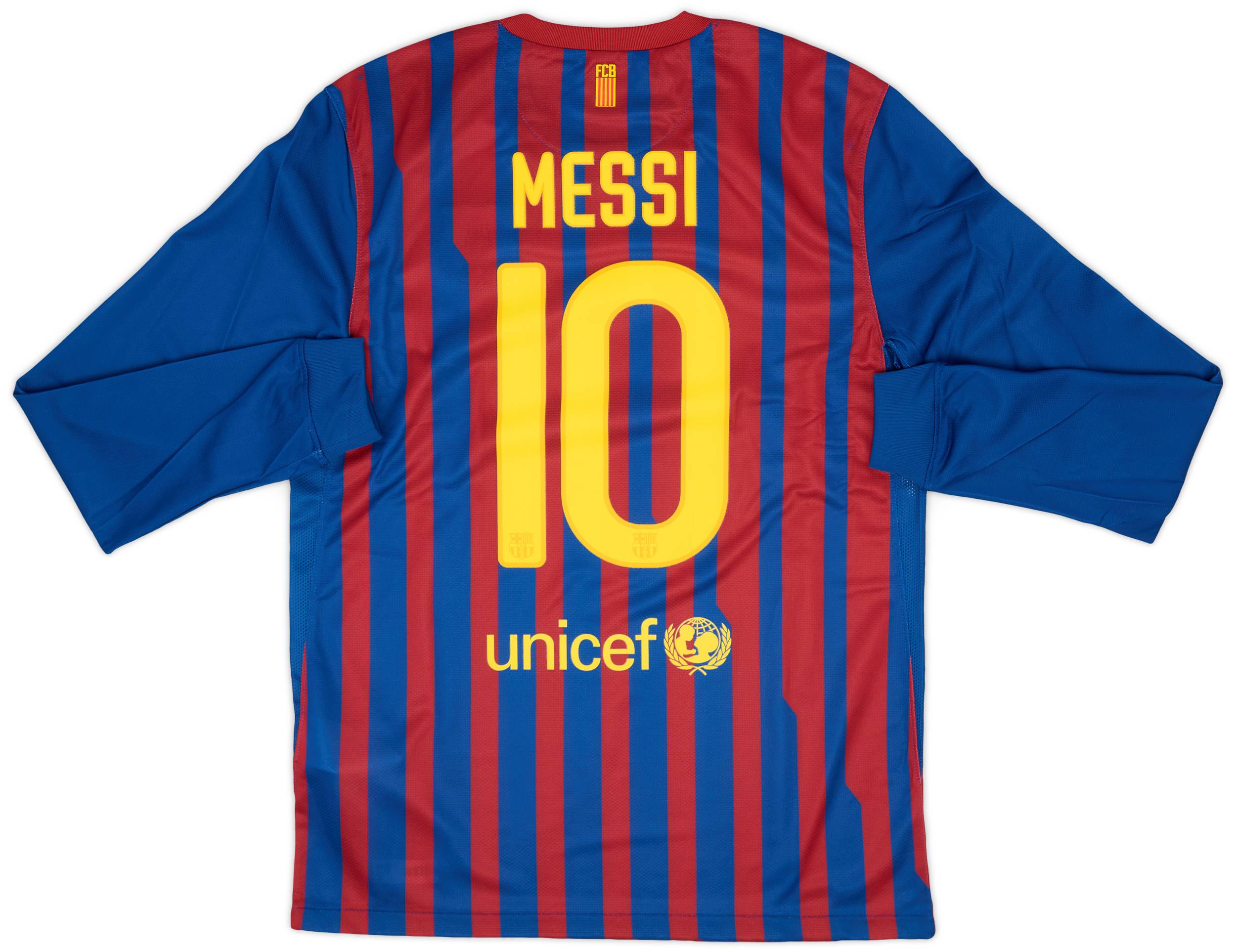 2011-12 Barcelona Home L/S Shirt Messi #10 (M)