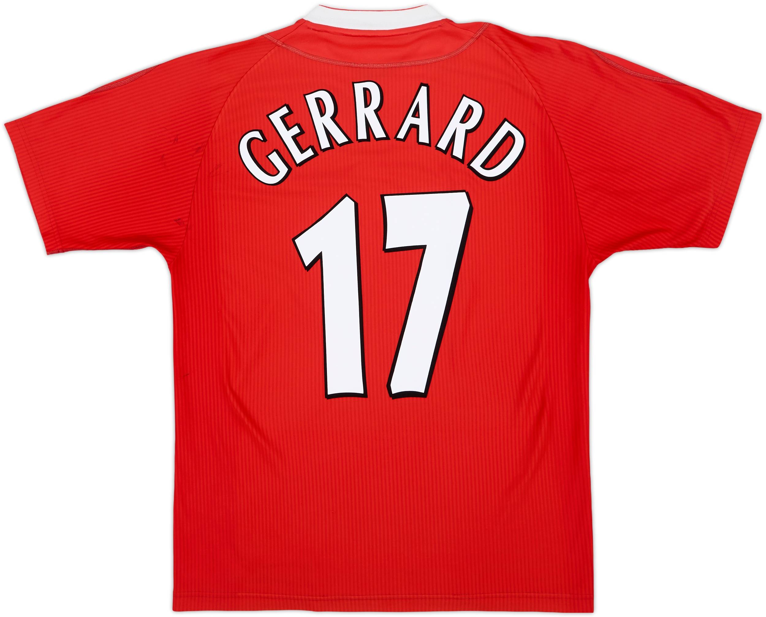2002-04 Liverpool Home Shirt Gerrard #17 - 4/10 - (L)