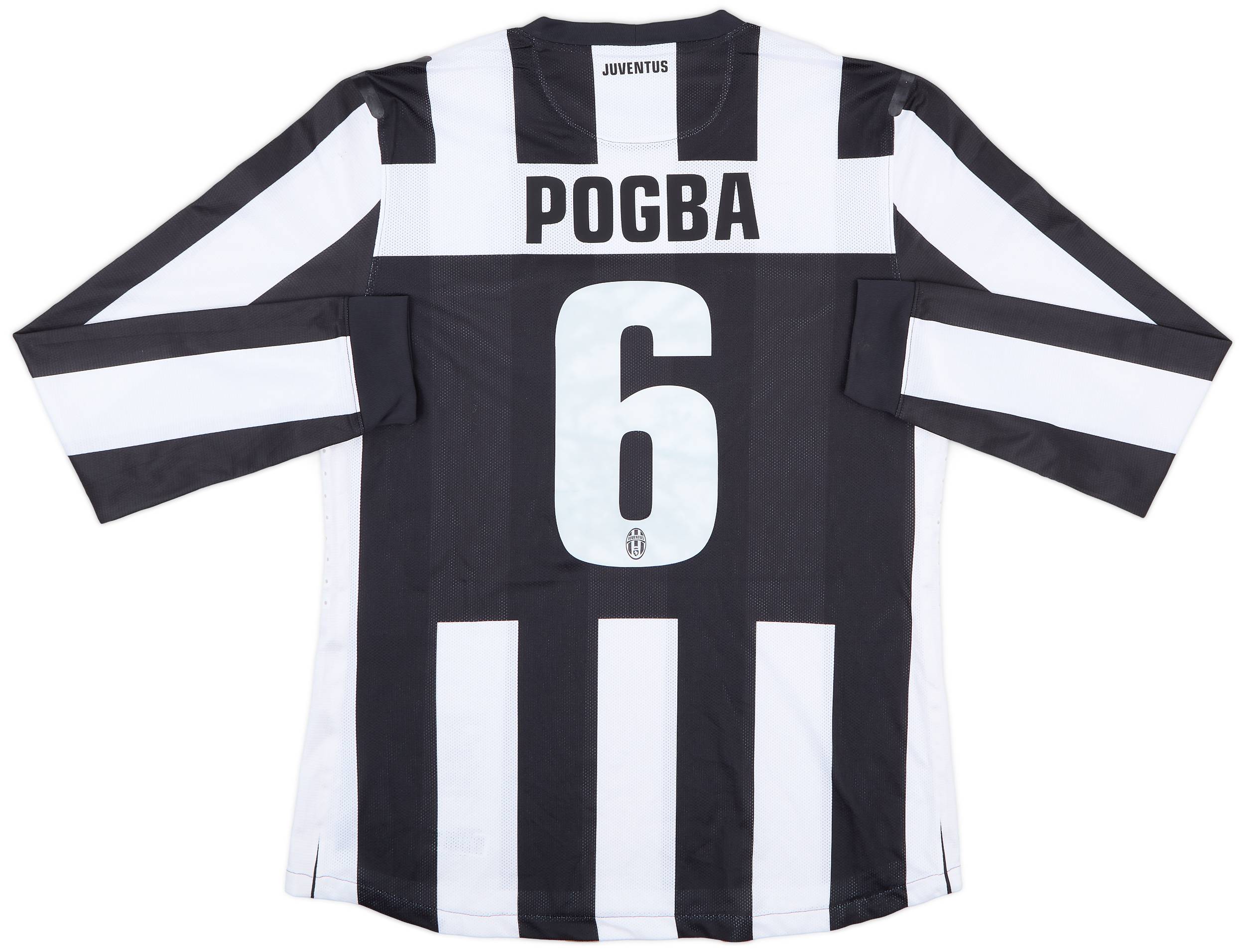 2012-13 Juventus Player Issue Home L/S Shirt Pogba #6 - 6/10 - (XL)