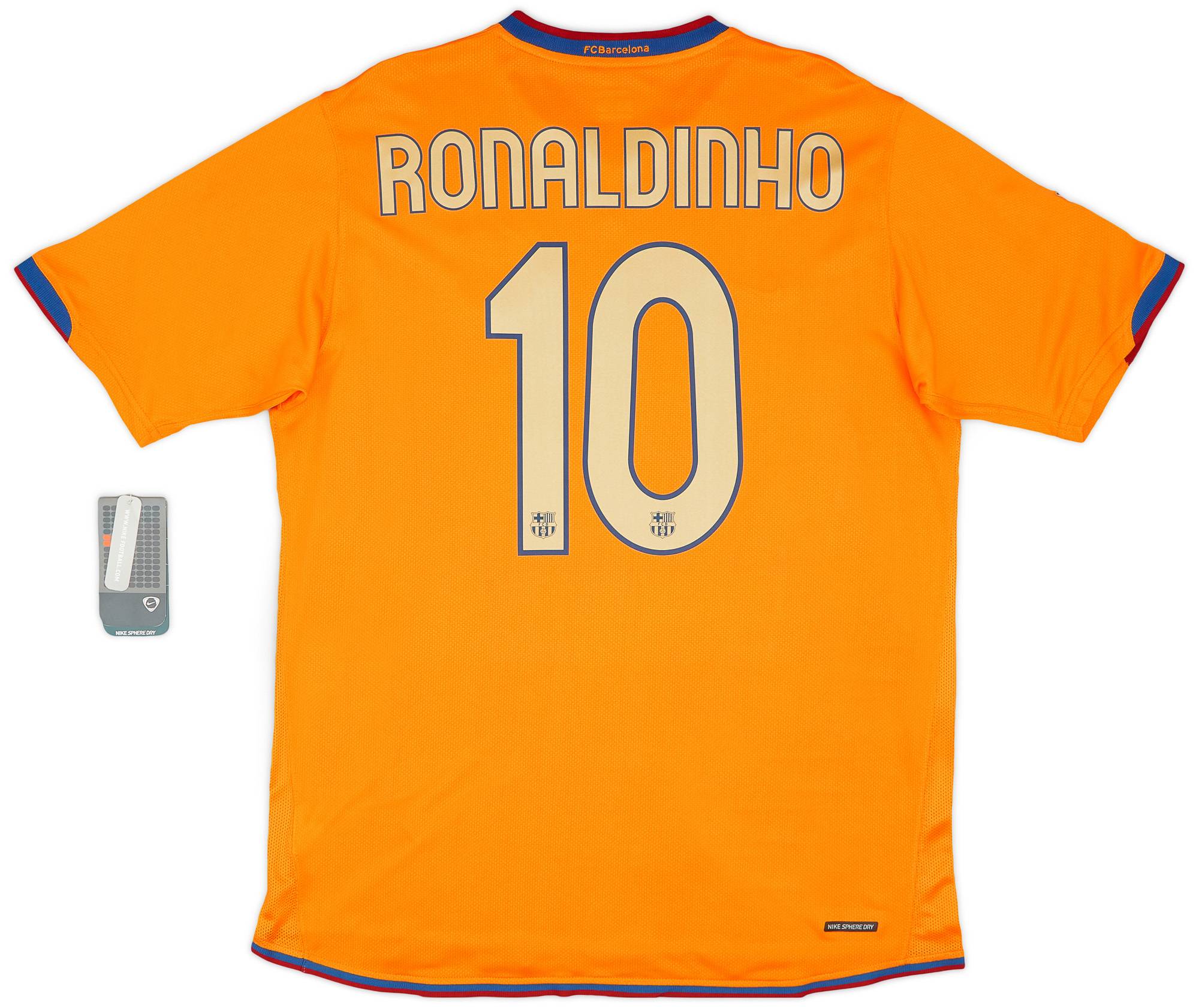 2006-07 Barcelona Away Shirt Ronaldinho #10 (L)