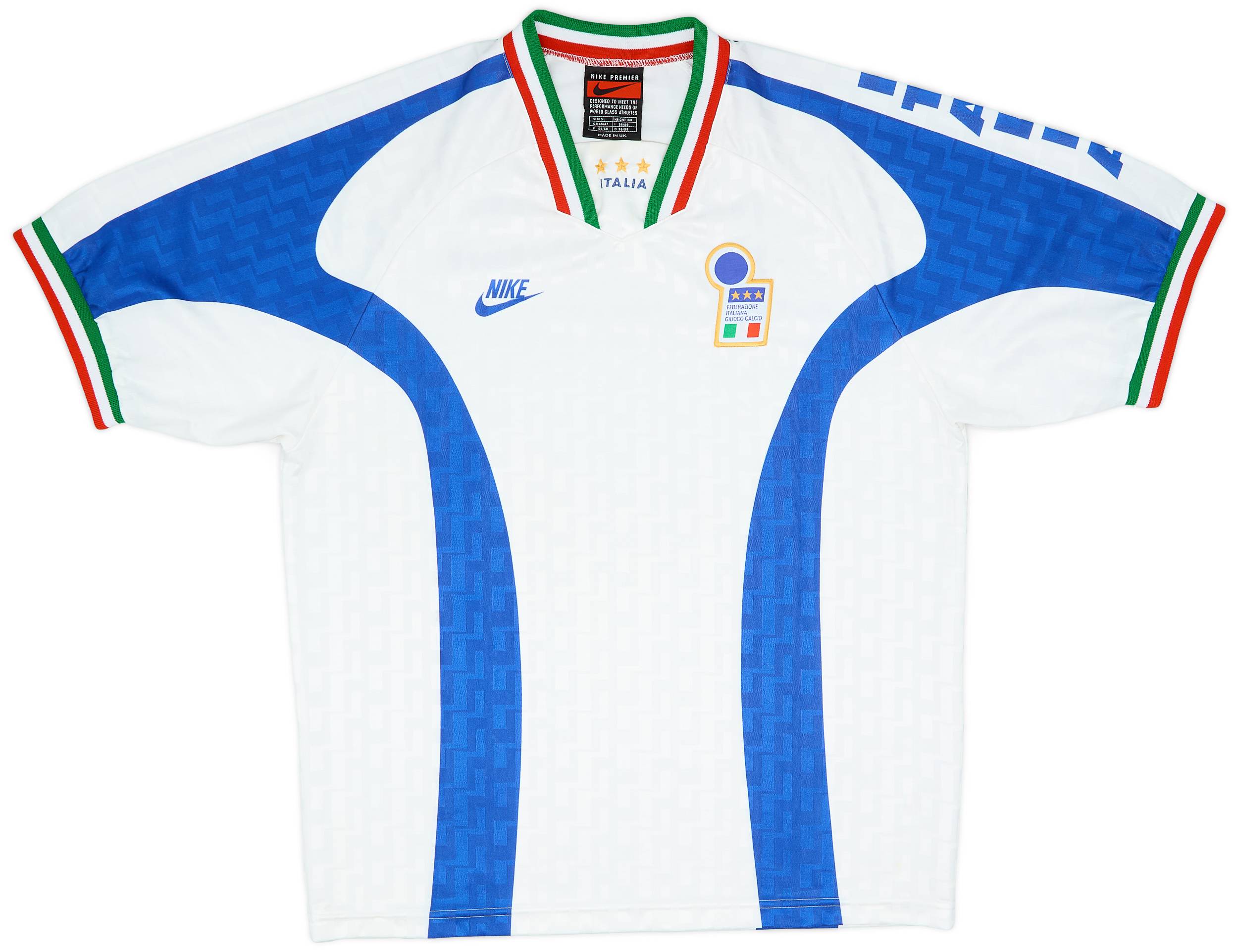 90s NIKE soccer italy game shirts M blue