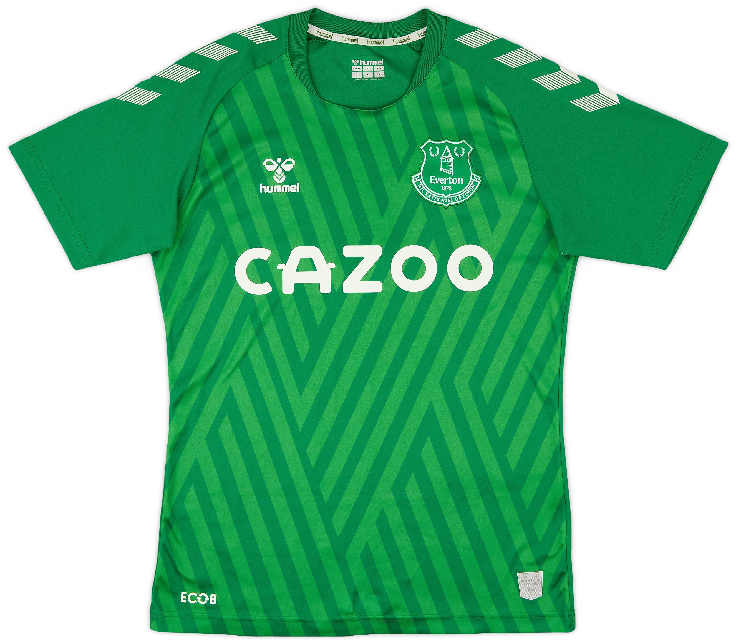 2021-22 Everton GK S/S Shirt - 7/10 - (S)