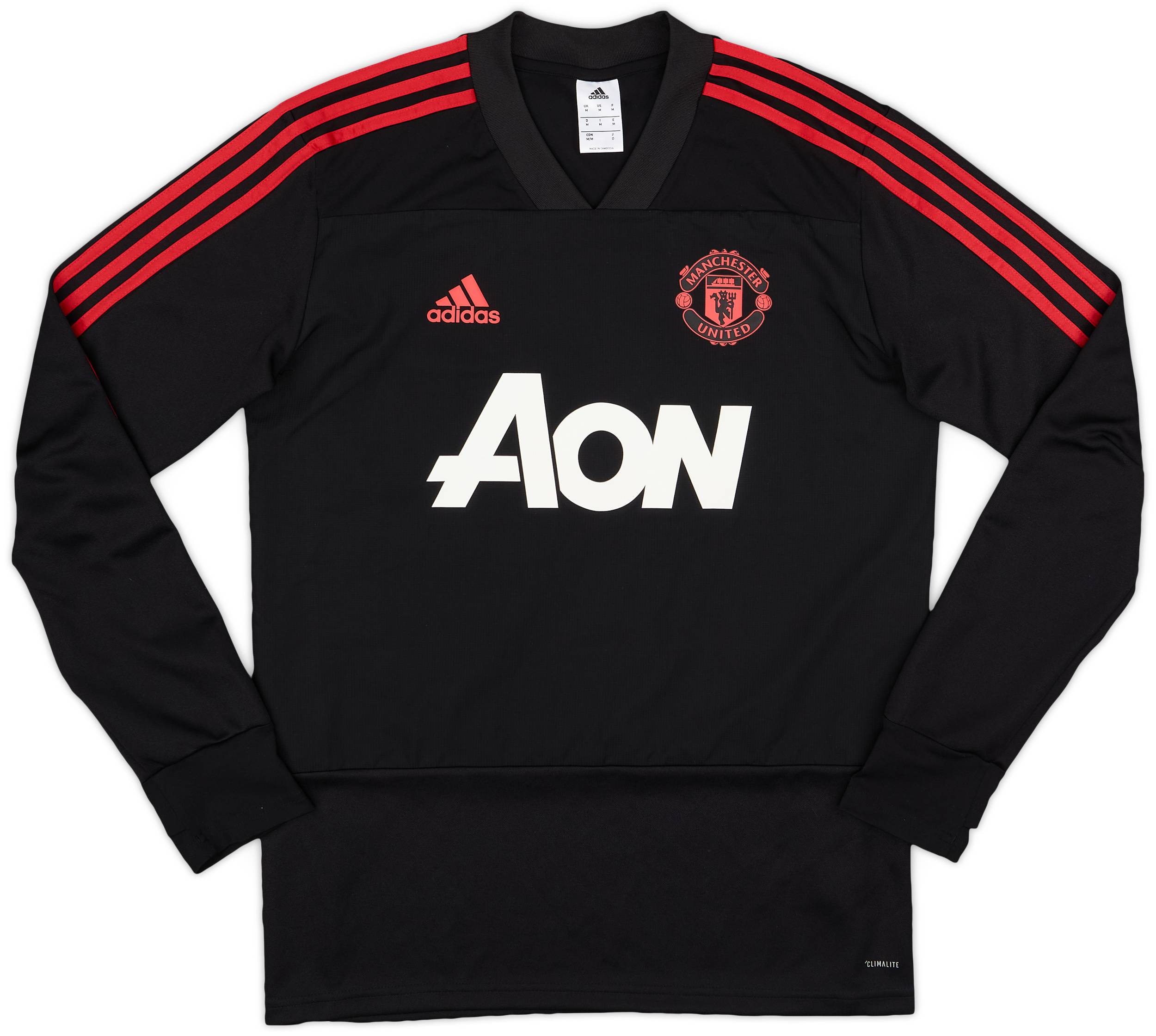 2018-19 Manchester United adidas Sweat Top - 10/10 - (M)