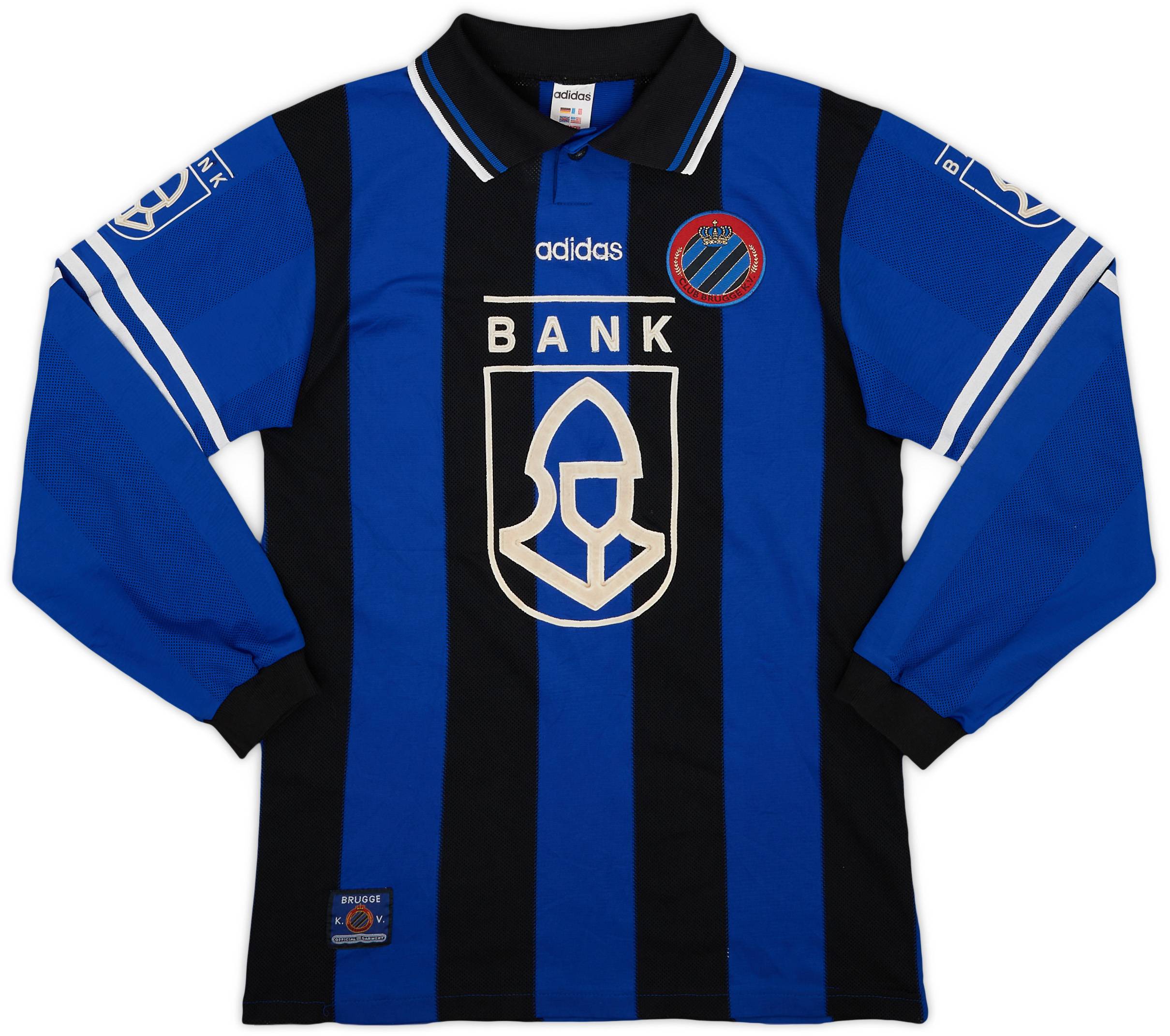 1996-97 Club Brugge Home L/S Shirt - 6/10 - (XL.Boys)