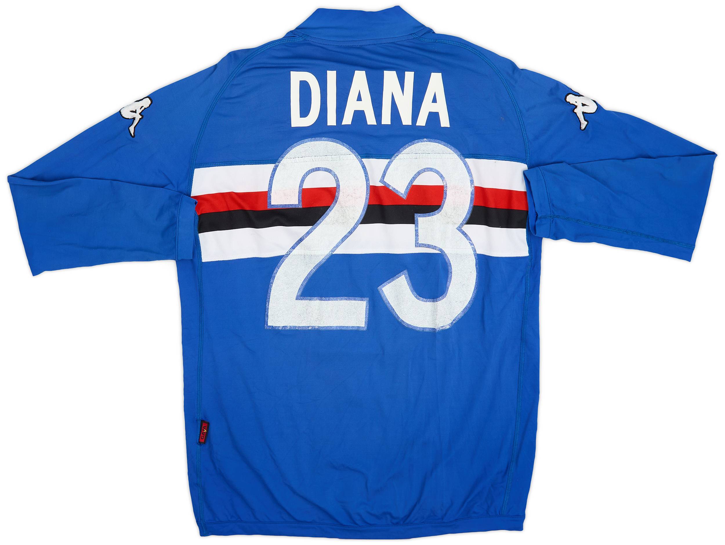 2004-05 Sampdoria Home L/S Shirt Diana #23 - 5/10 - (XL)