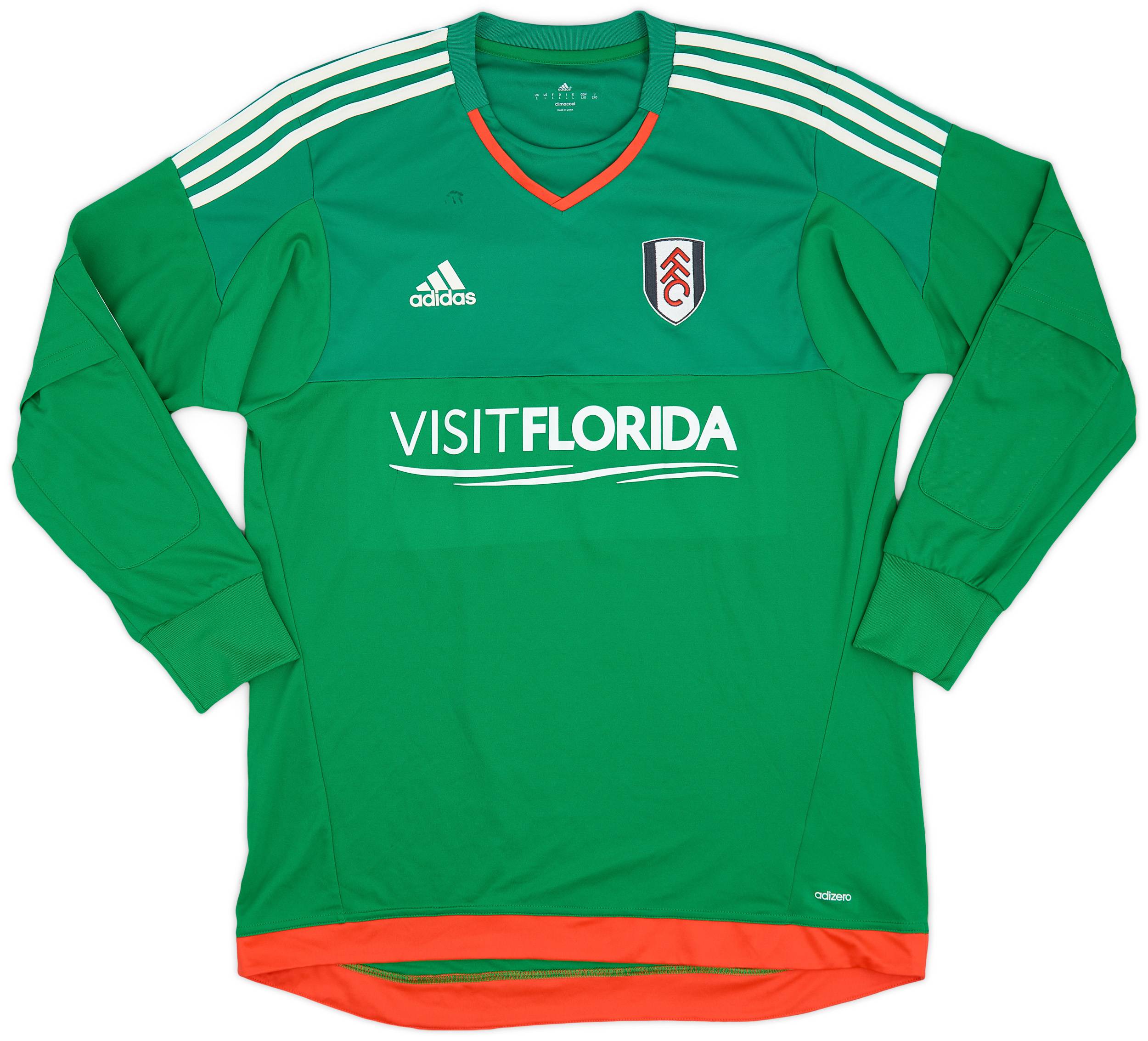 2015 16 Fulham Green GK Shirt 24 6 10 L