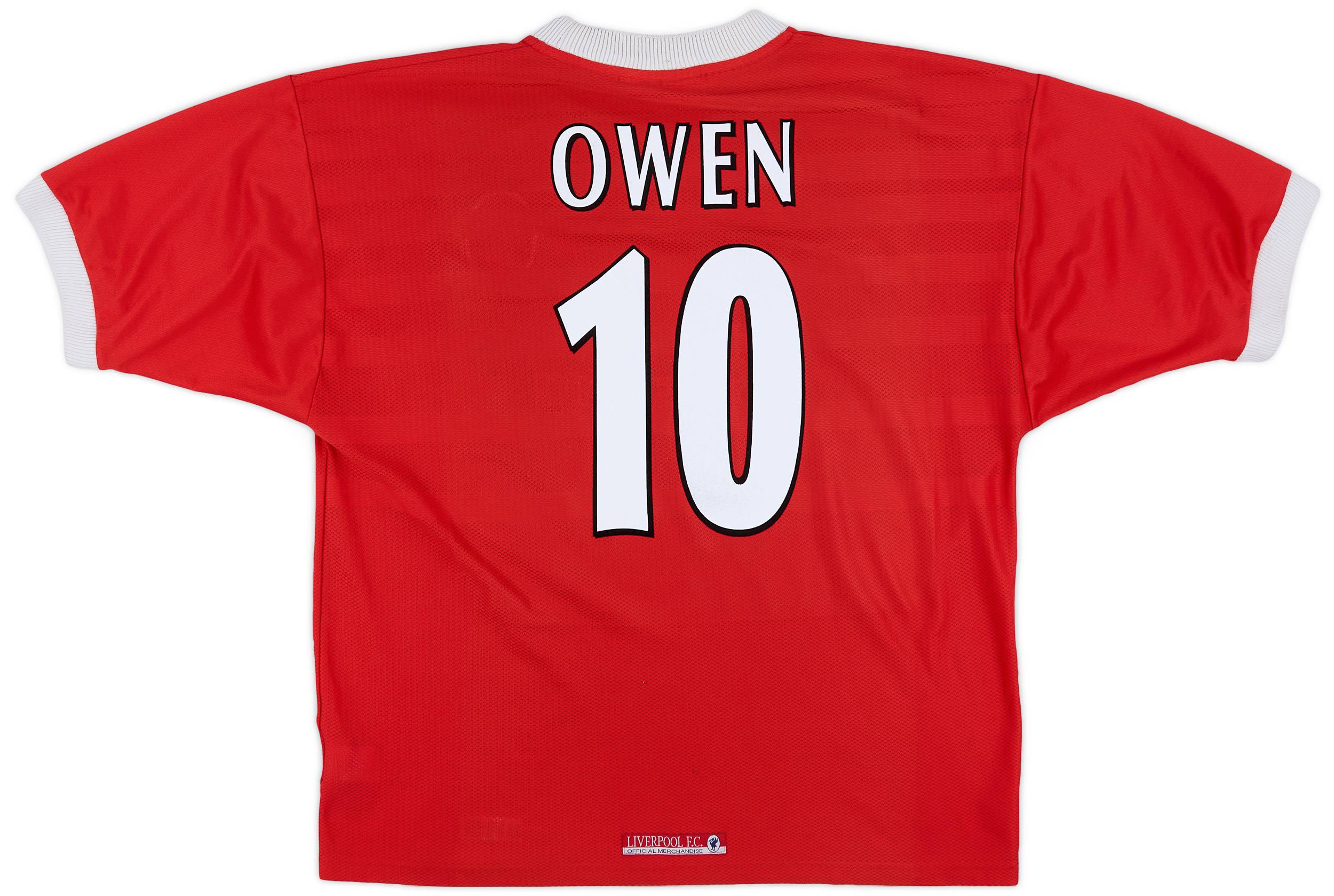 1998-00 Liverpool Home Shirt Owen #10 - 5/10 - (XL)