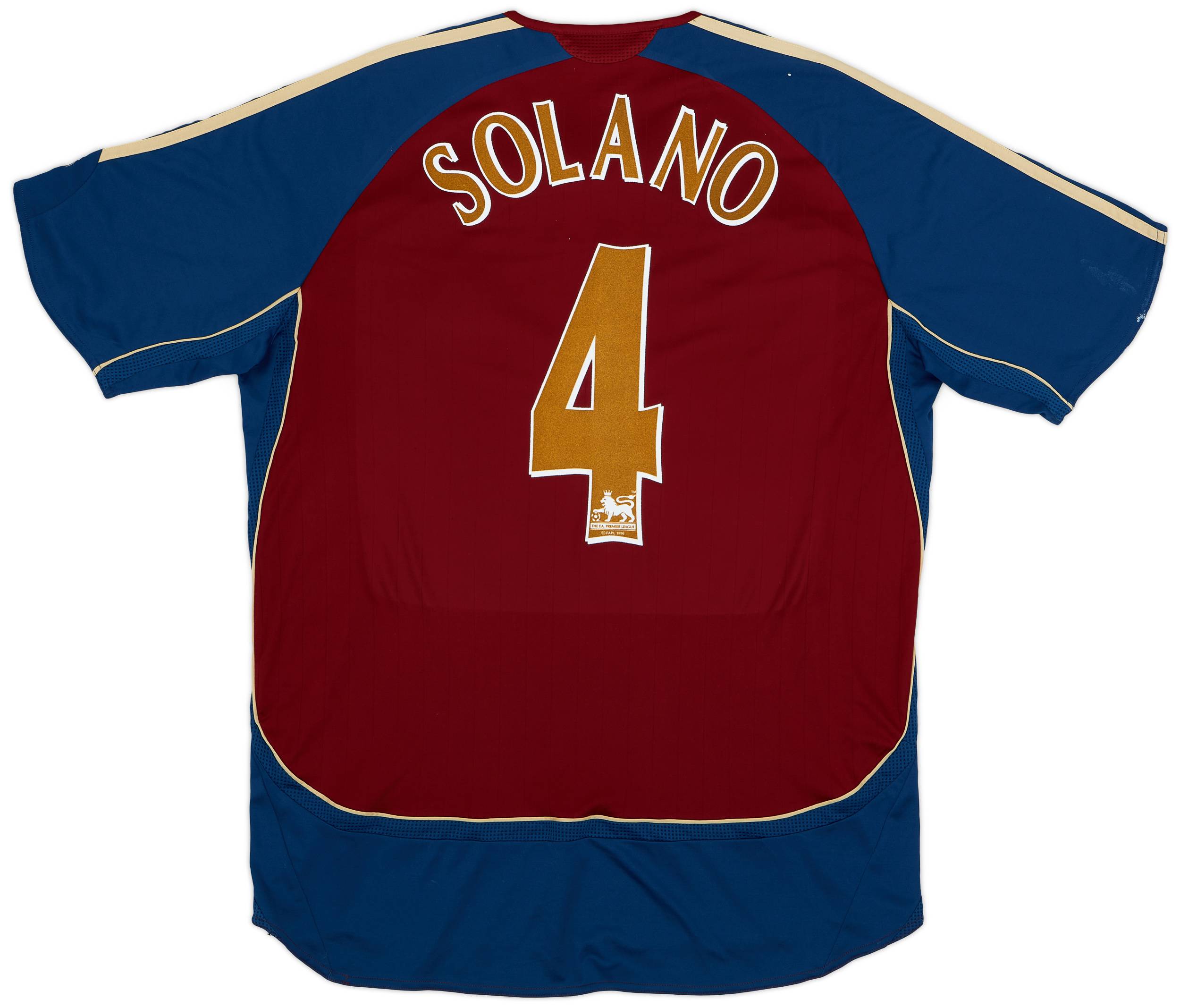 2006-07 Newcastle Away Shirt Solano #4 - 7/10 - (L)