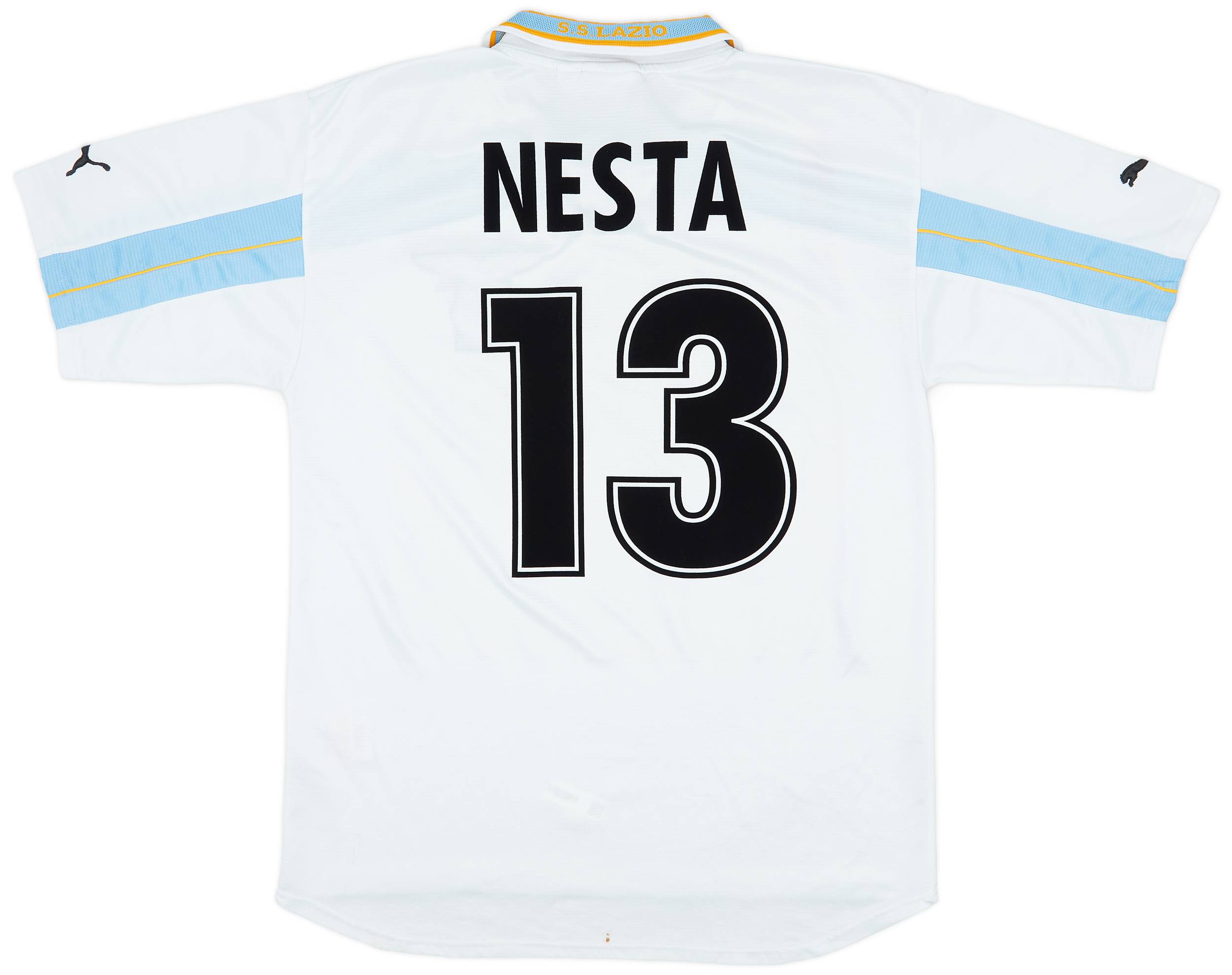 1999-00 Lazio Centenary Home Shirt Nesta #13 - 6/10 - (XL)