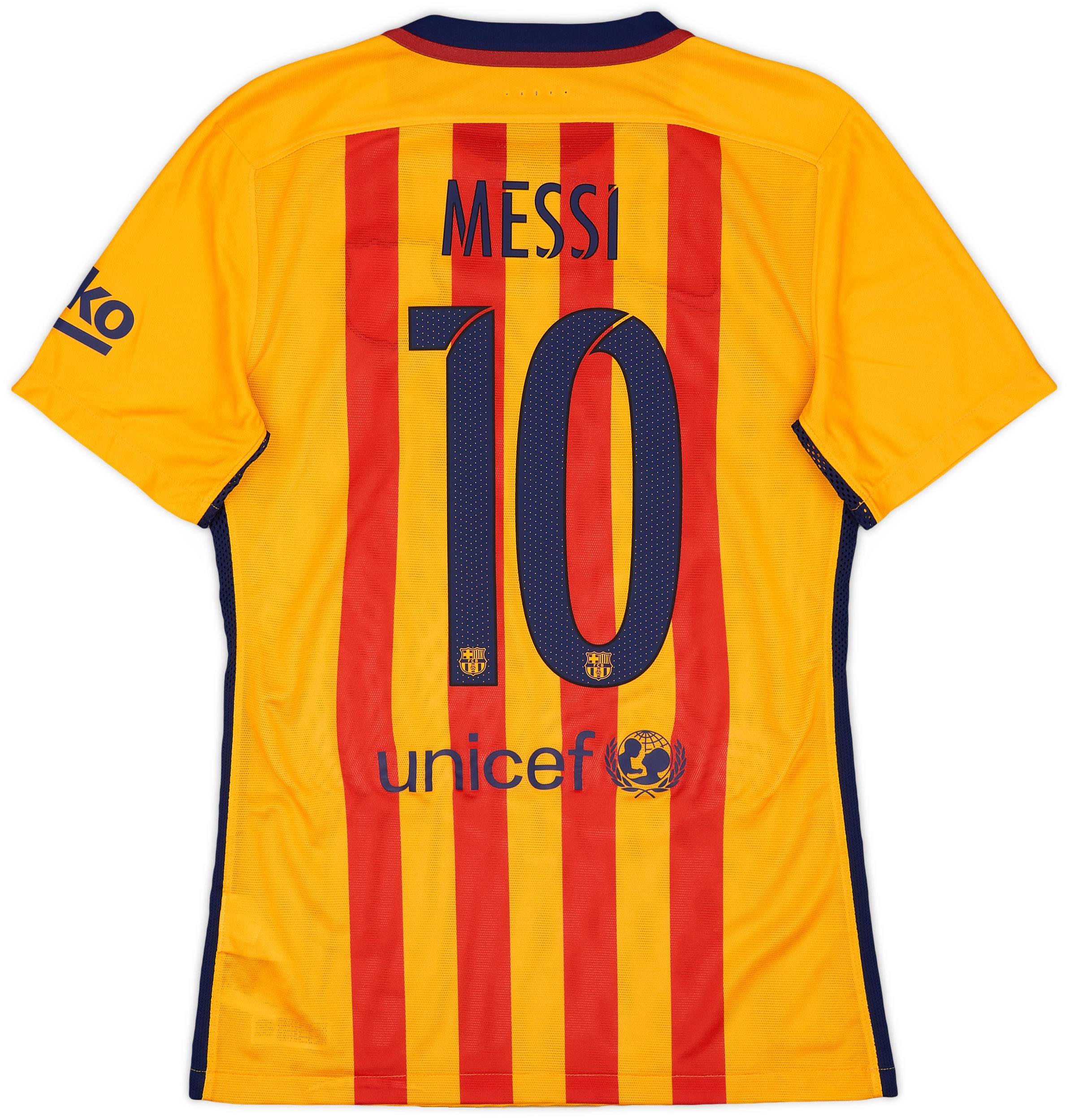 2015-16 Barcelona Authentic Away Shirt Messi #10 - 10/10 - (S)