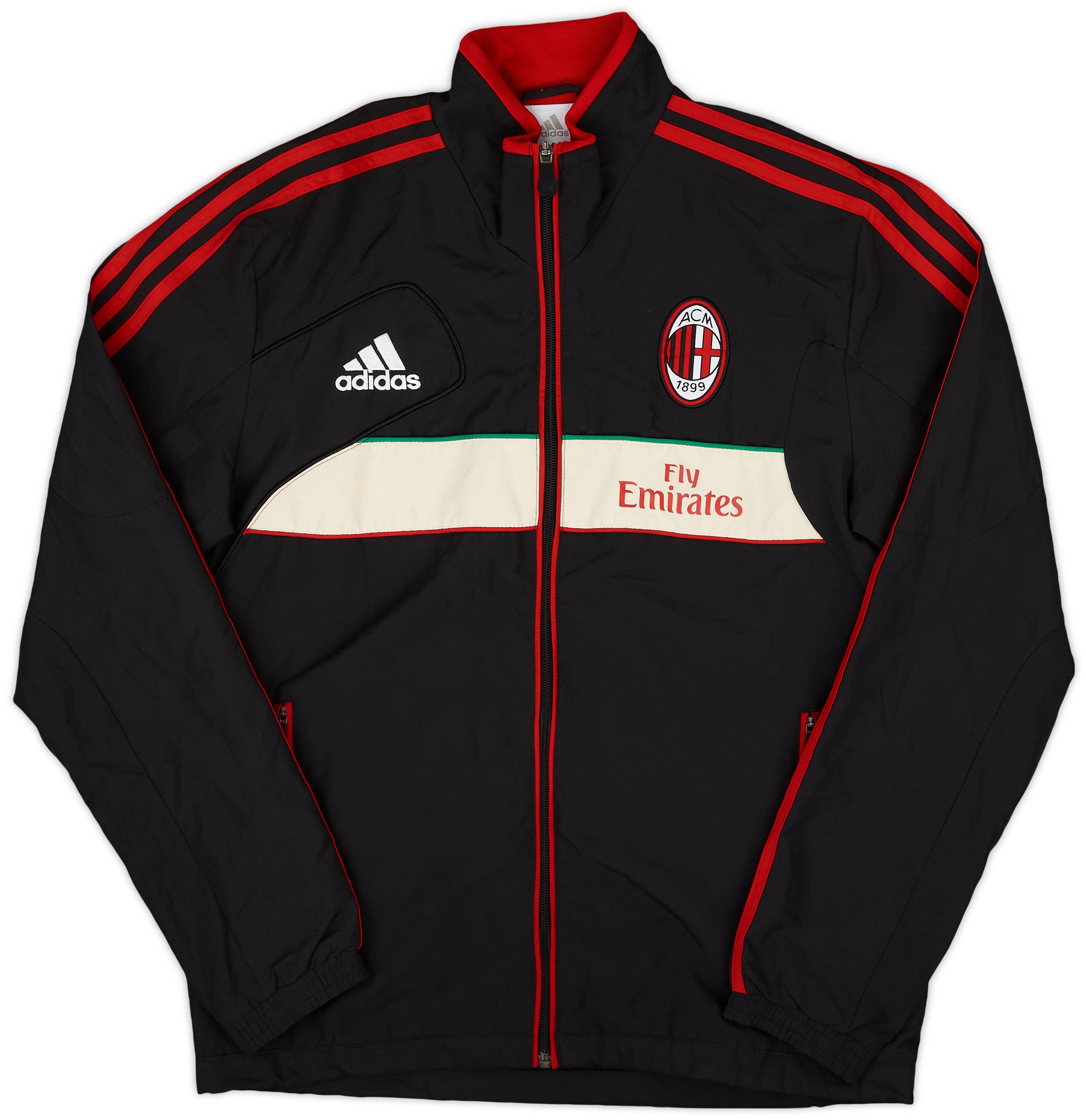 2011-12 AC Milan adidas Hooded Rain Jacket - 8/10 - (M)