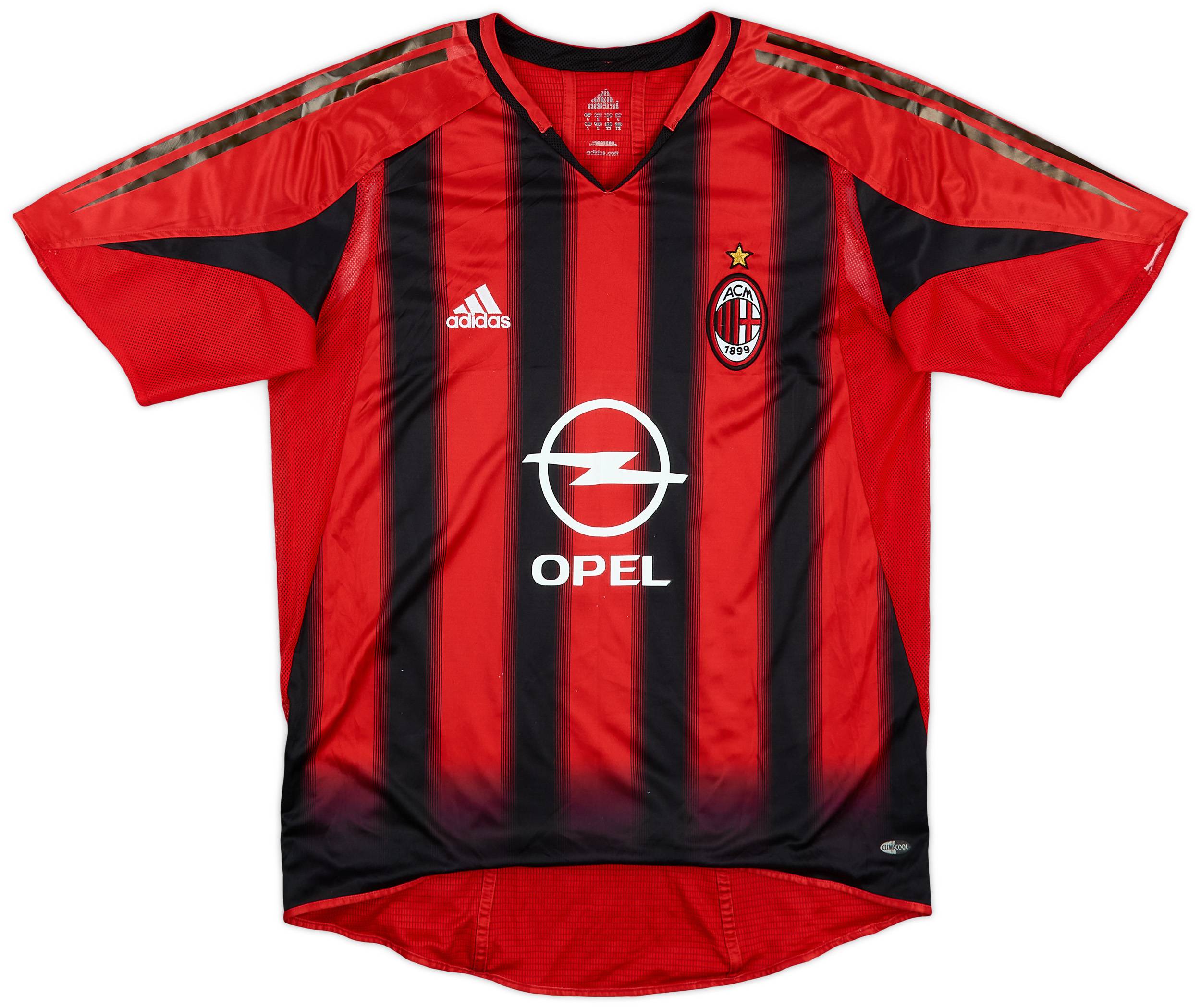 【希少レア】00s AC Milan Soccer Shirt Maldini 2004-05 AC Milan Player Issue Home Shirt Maldini #3- 7/10- (L)