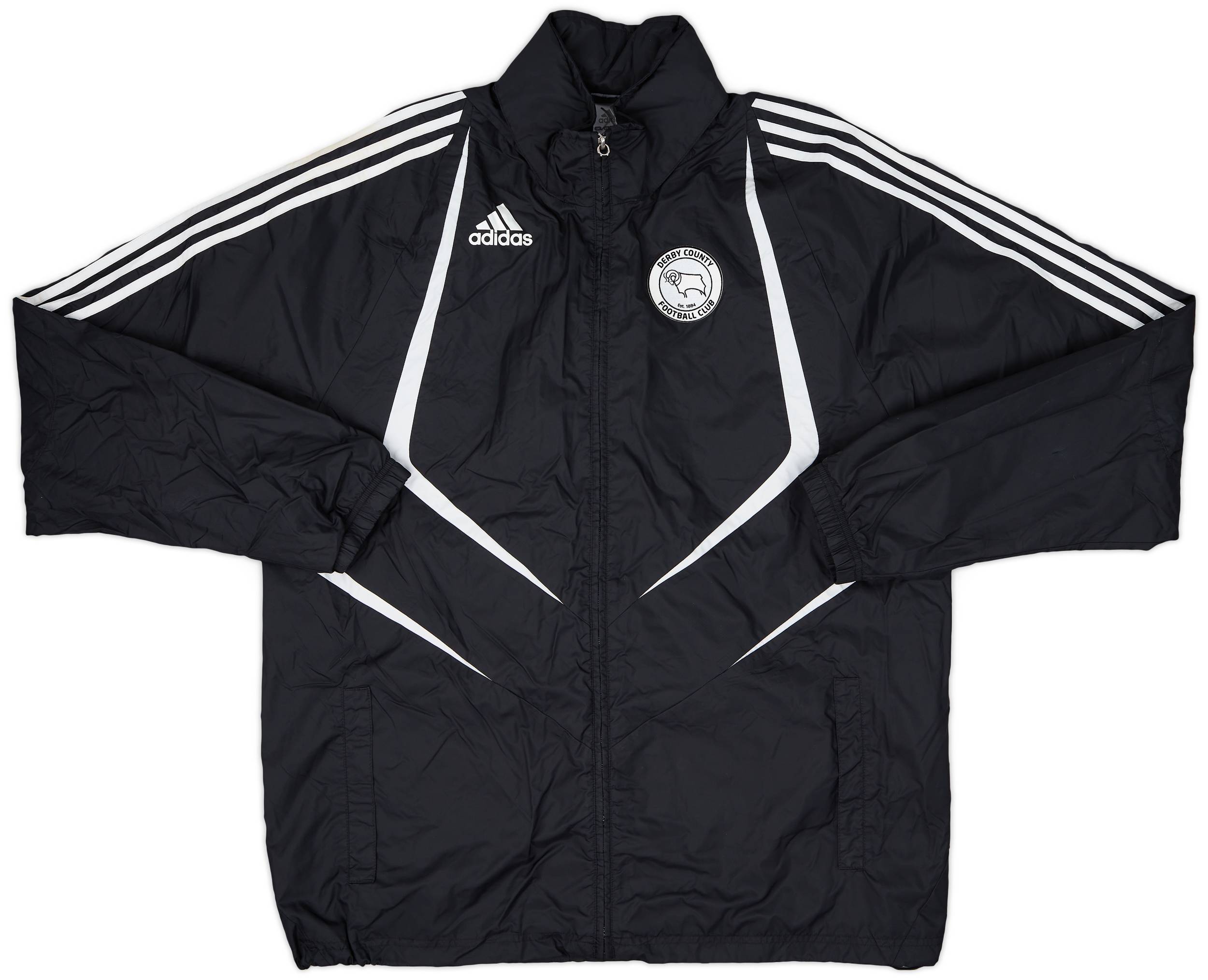 2009-10 Derby County adidas Hooded Rain Jacket - 9/10 - (L/XL)