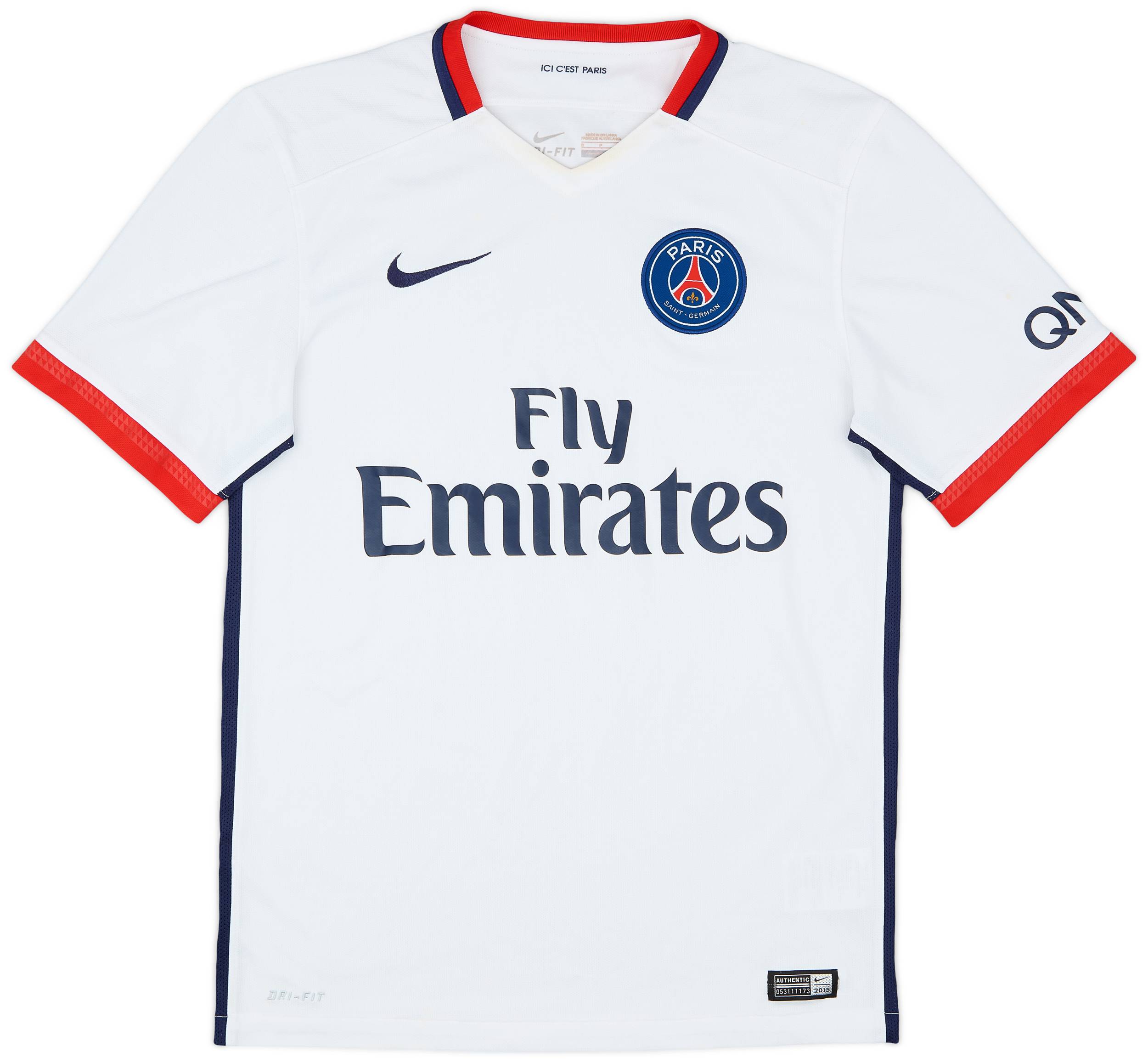 2015-16 Paris Saint-Germain Away Shirt - 6/10 - (S)
