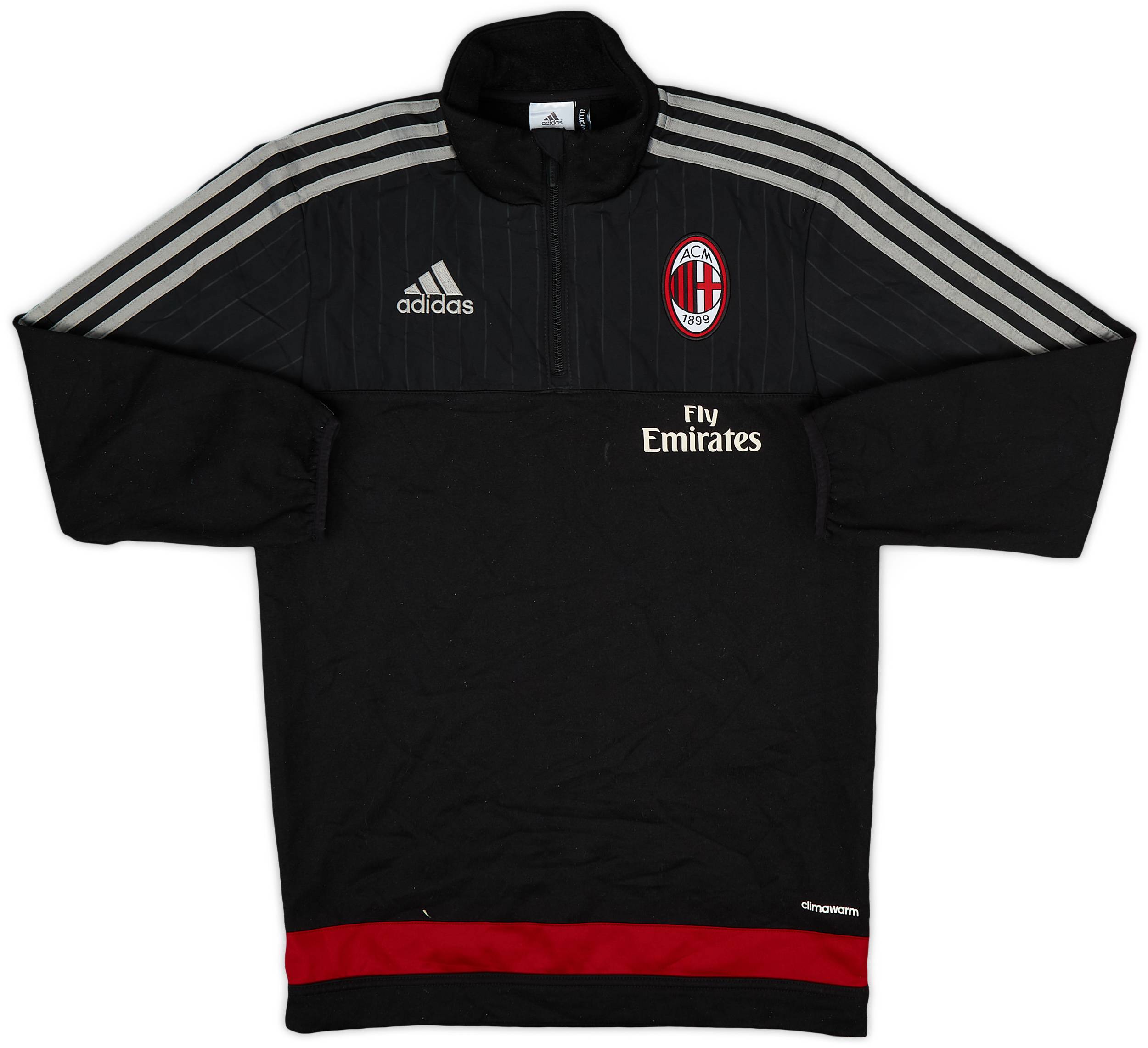 ウェア AC MILAN #4 INI 2015-16 AC Milan adidas 1/4 Zip Track Jacket - 7/10 - (XS)