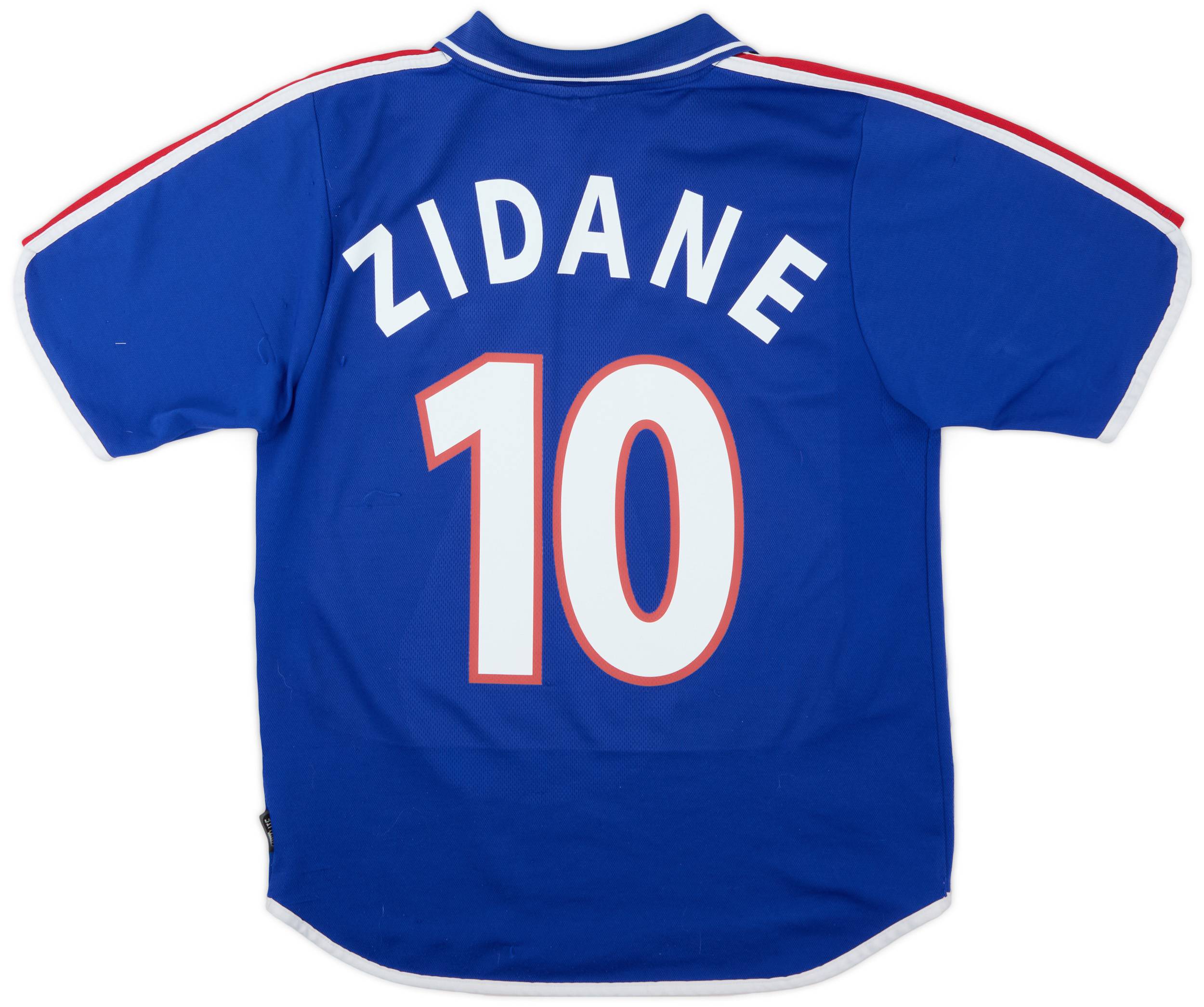 2000-02 France Home Shirt Zidane #10 - 8/10 - (S)