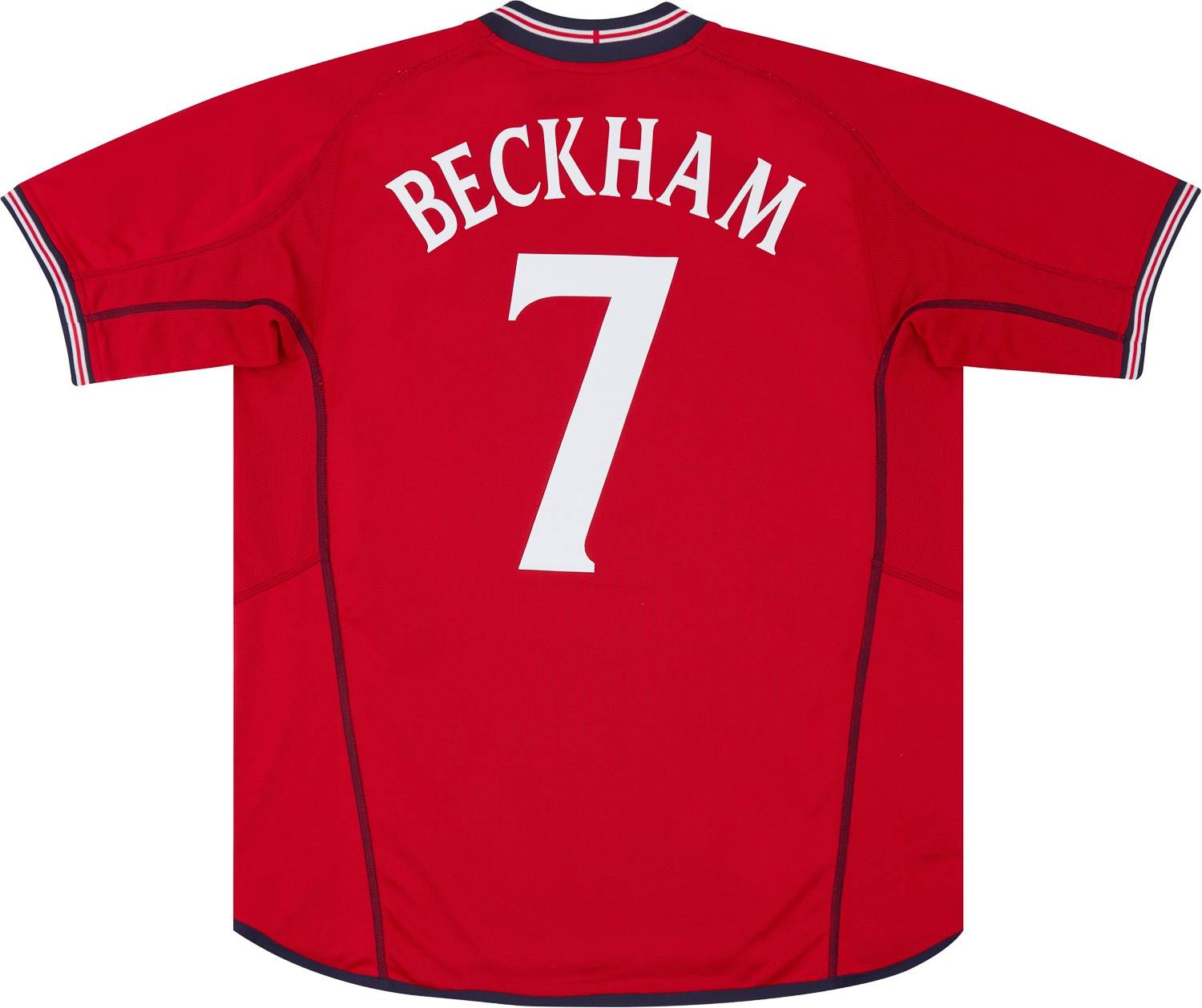 2002-04 England Away Shirt Beckham #7