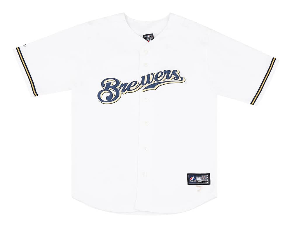 2009 15 Milwaukee Brewers Braun 8 Majestic Jersey Home Y