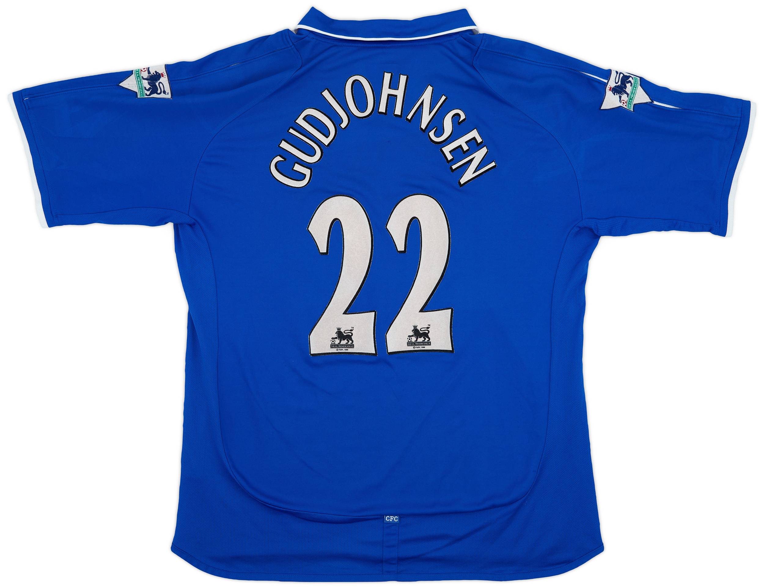 2001-03 Chelsea Home Shirt Gudjohnsen #22 - 7/10 - (XL)