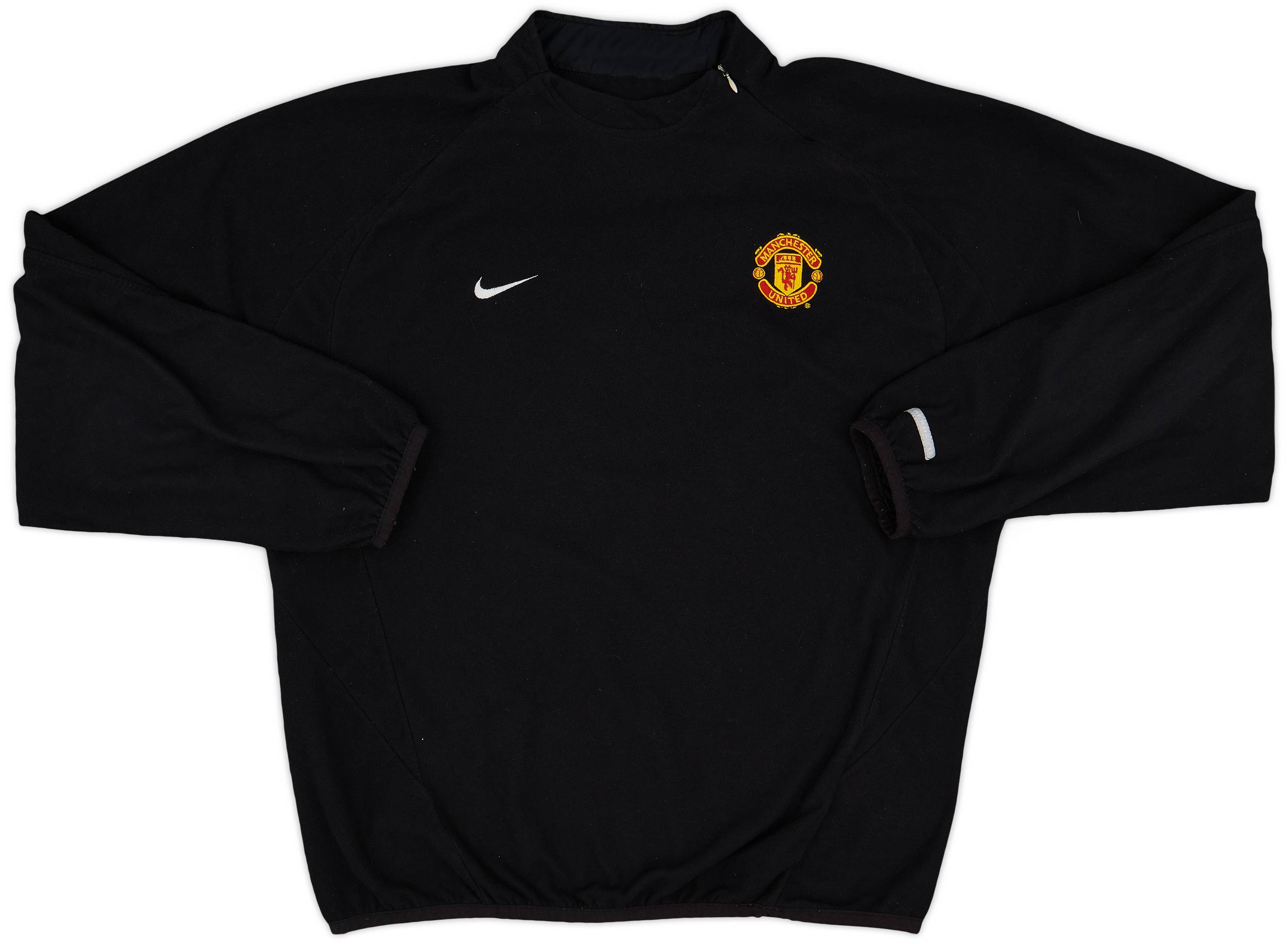 ホットセール 2002-03 Manchester United Nike 1/4 Zip Fleece Top - 8/10 - (XL) トップス