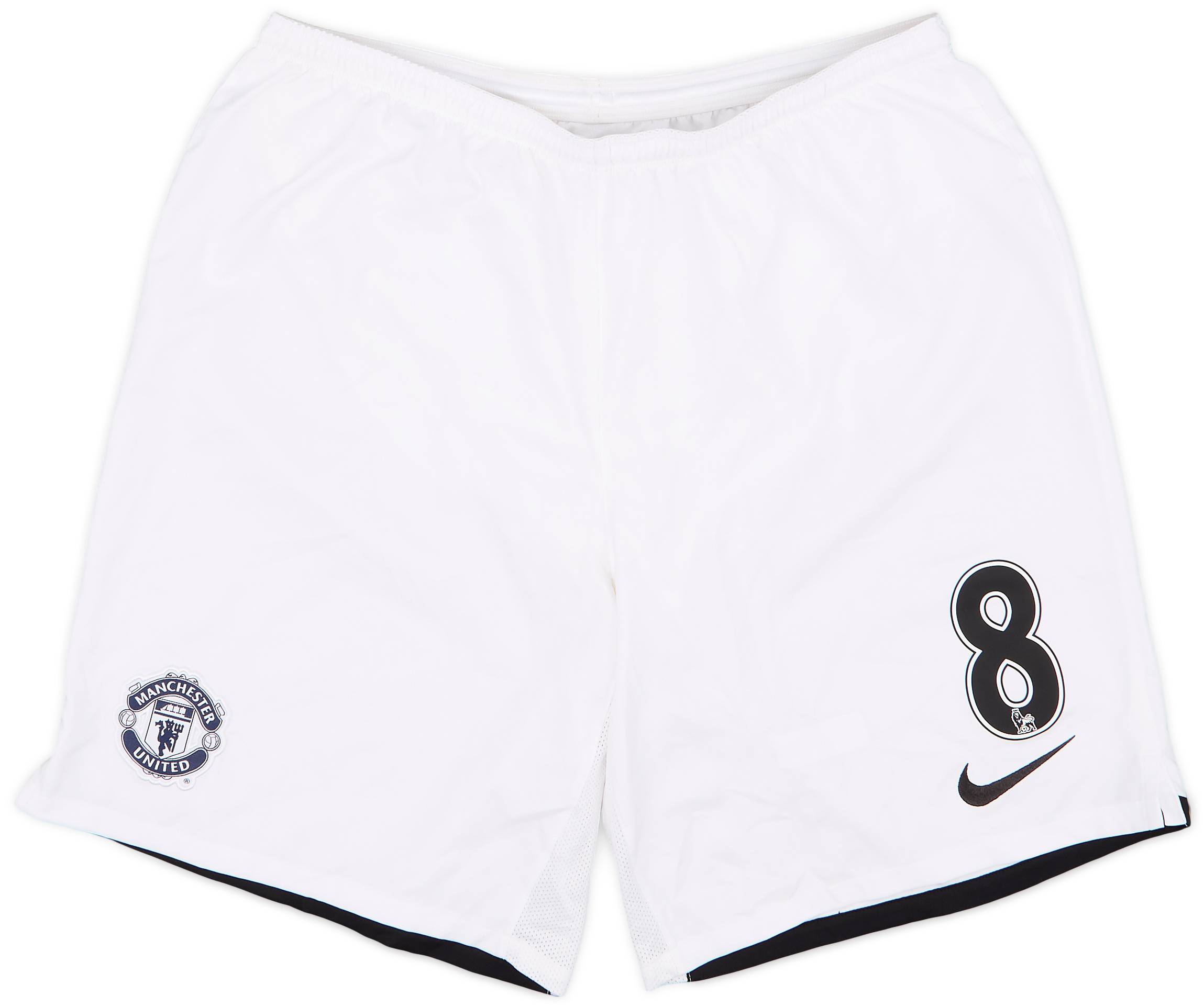 2013-14 Manchester United Player Issue Alternate Away Shorts #8 (Mata) - 7/10 - (XL)