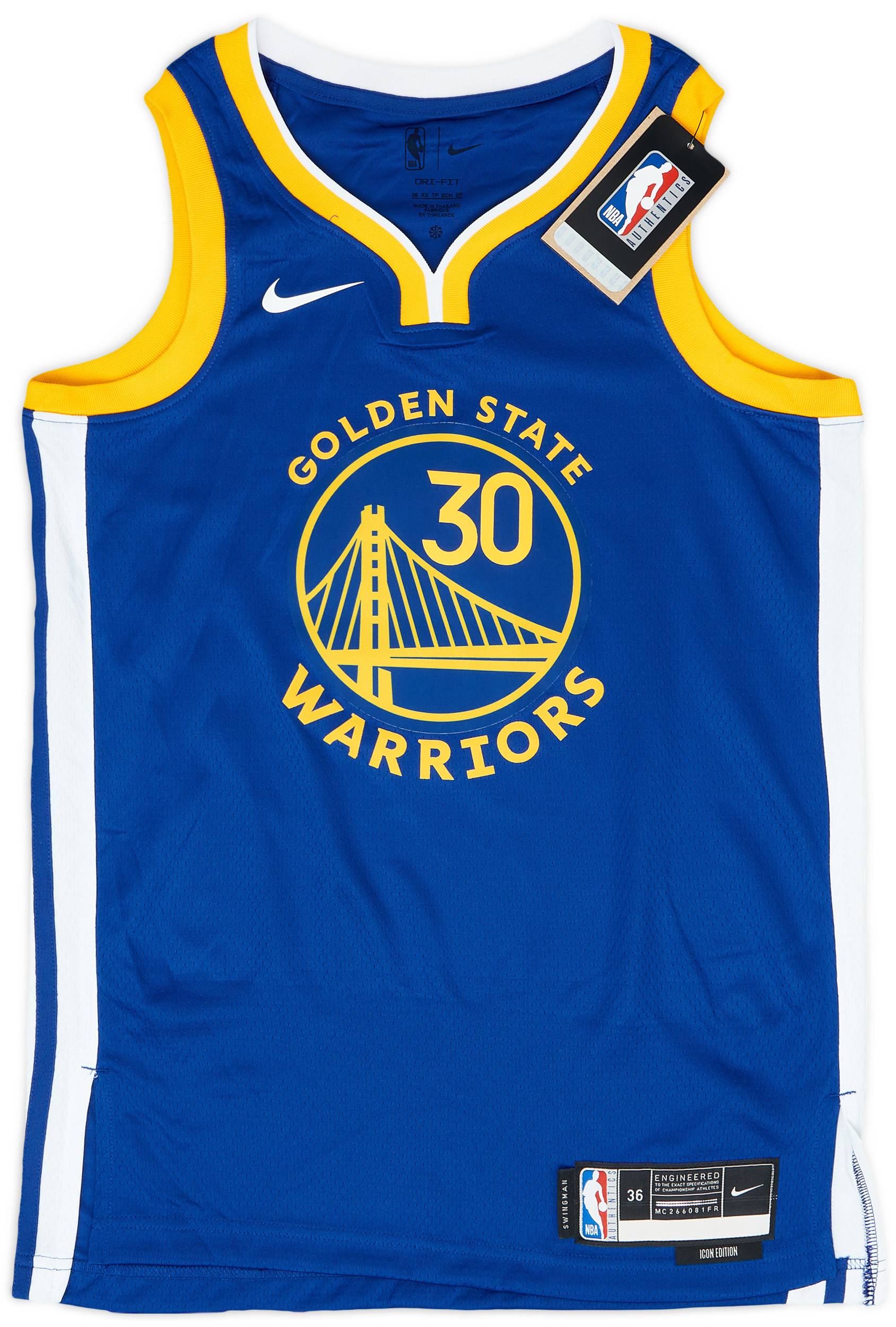 2017-25 Golden State Warriors Curry #30 Nike Swingman Away Jersey (XS)