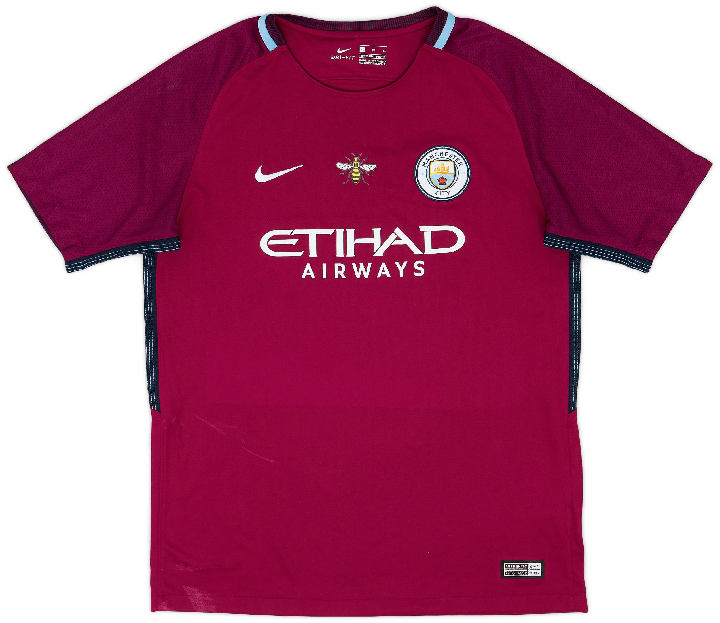 2017-18 Manchester City Away Shirt - 9/10 - (XL.Boys)