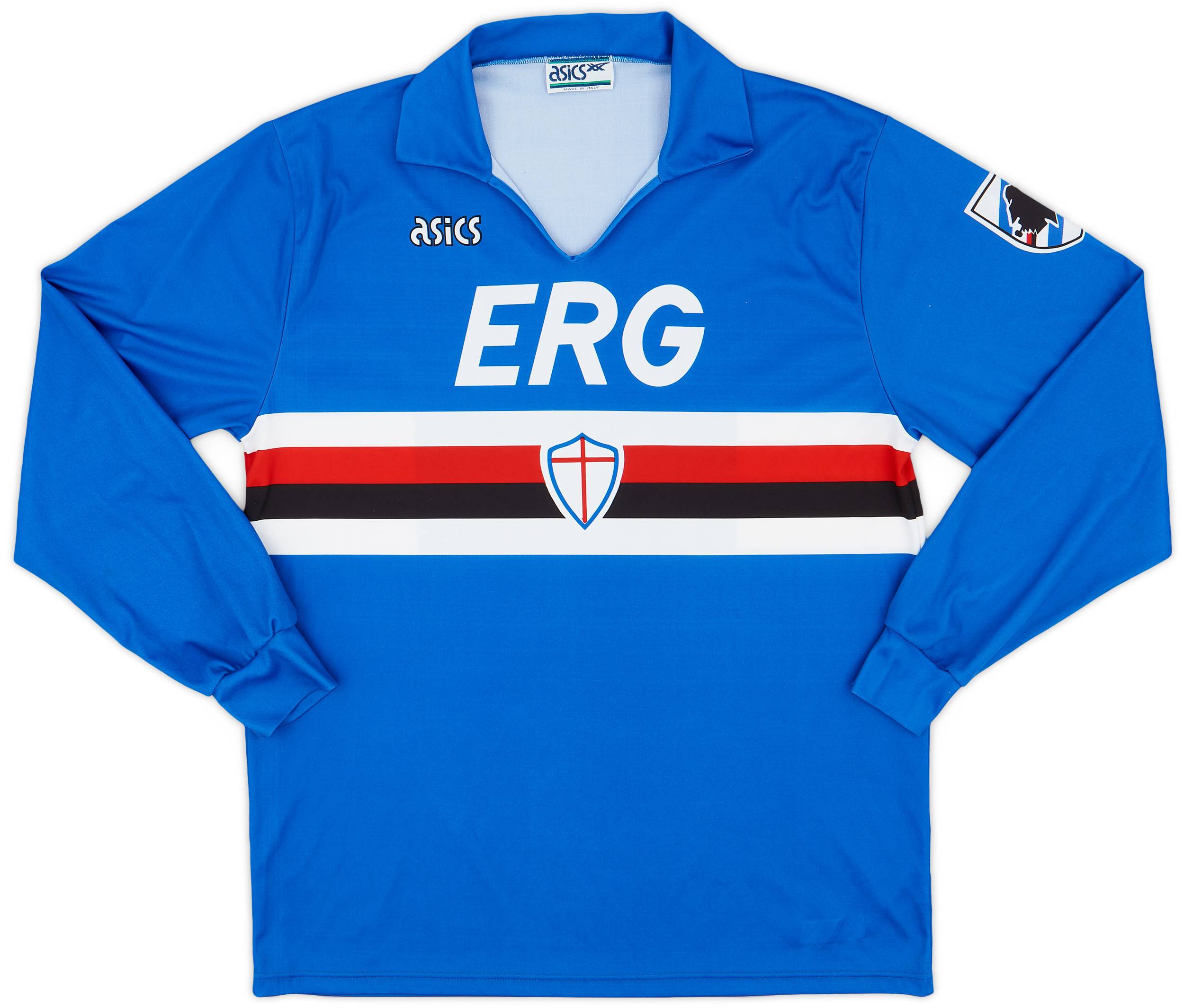 1991-92 Sampdoria Home L/S Shirt - 8/10 - (XL)
