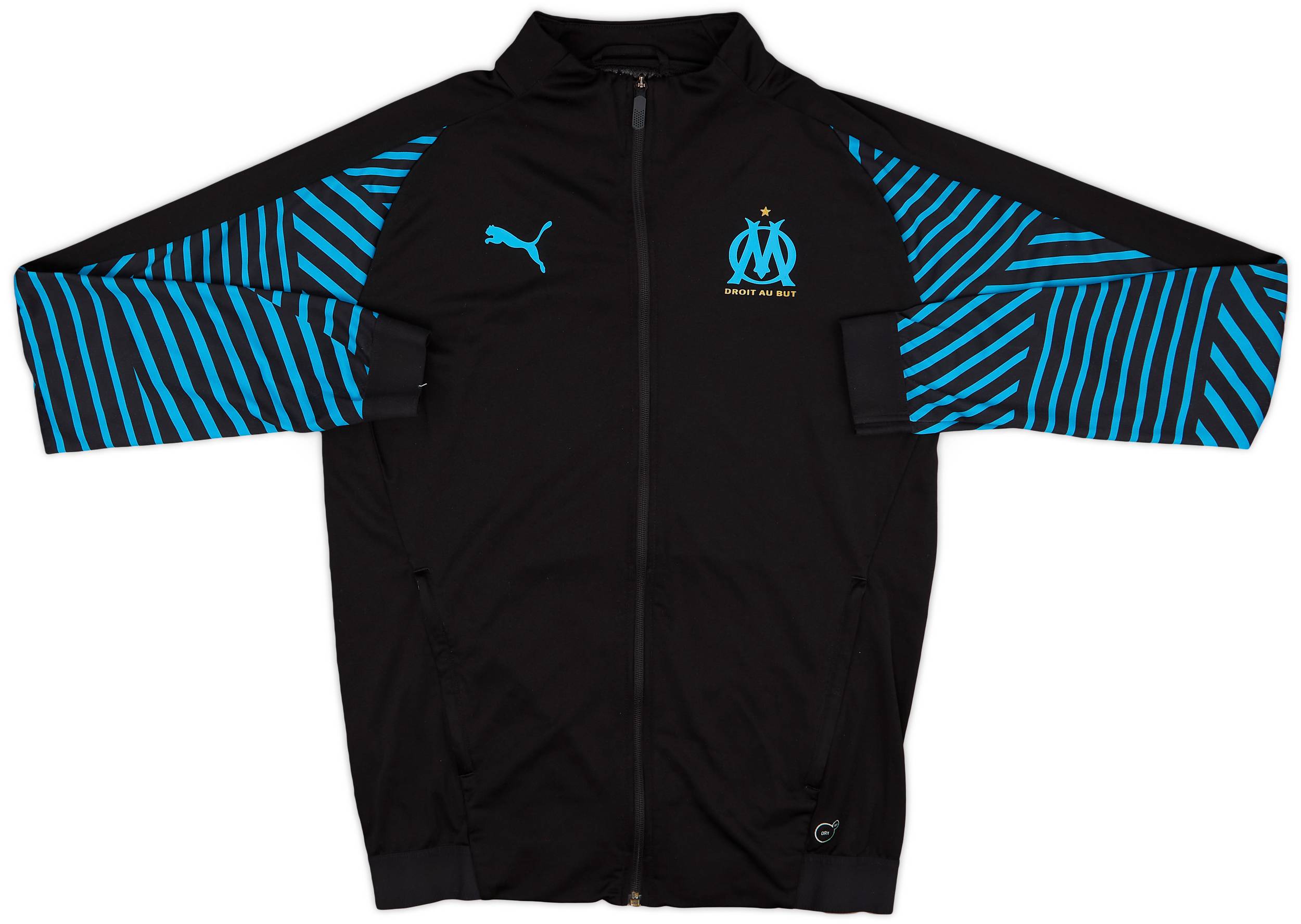 2018-19 Olympique Marseille Puma Track Jacket - 9/10 - (M)