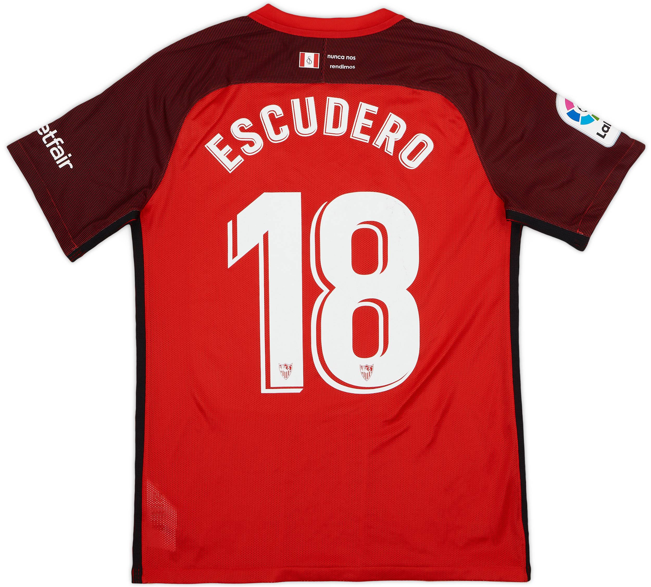 2018-19 Sevilla Away Shirt Escudero #18 - 7/10 - (L)