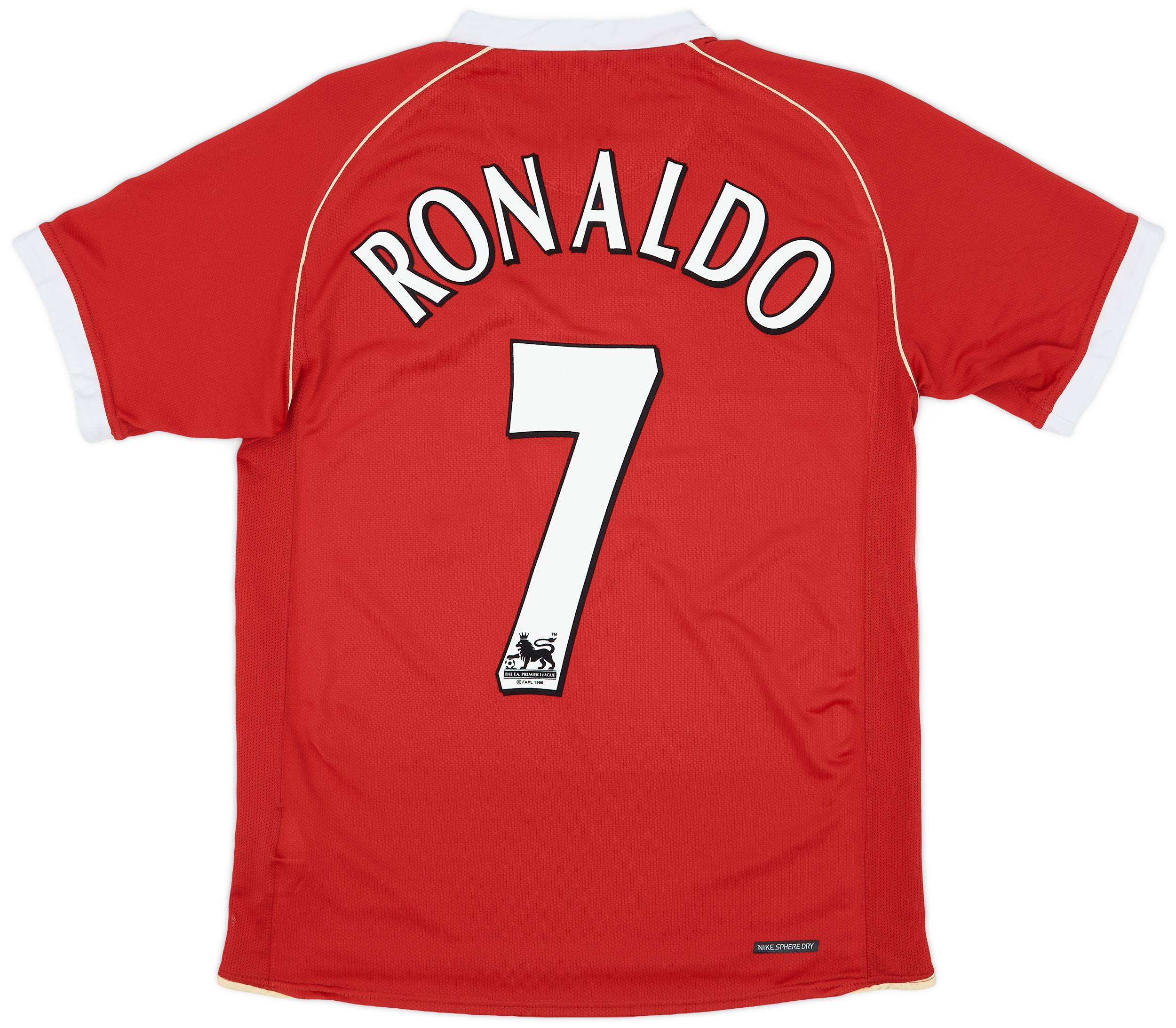 2006-07 Manchester United Home Shirt Ronaldo #7 - 8/10 - (S)