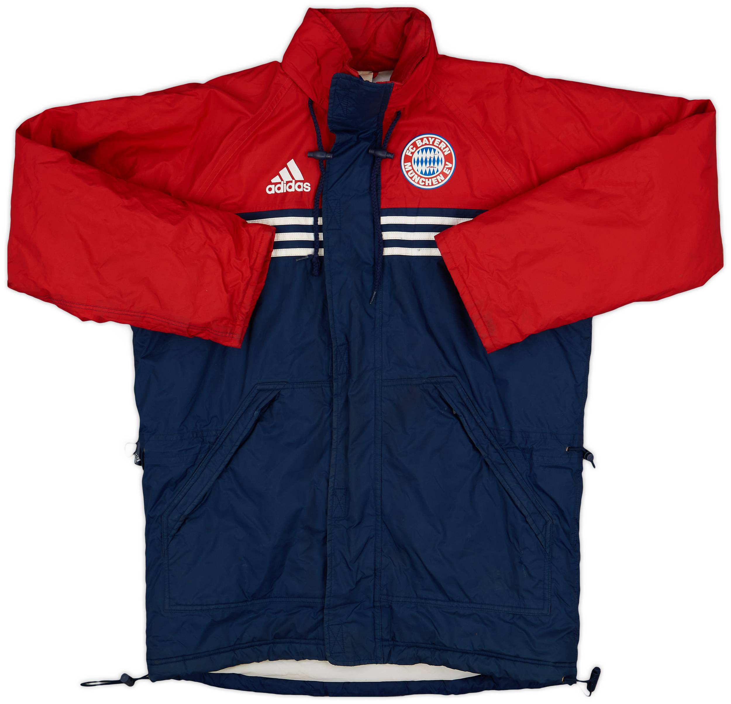 1998-00 Bayern Munich adidas Padded Bench Coat - 6/10 - (XL.Boys)