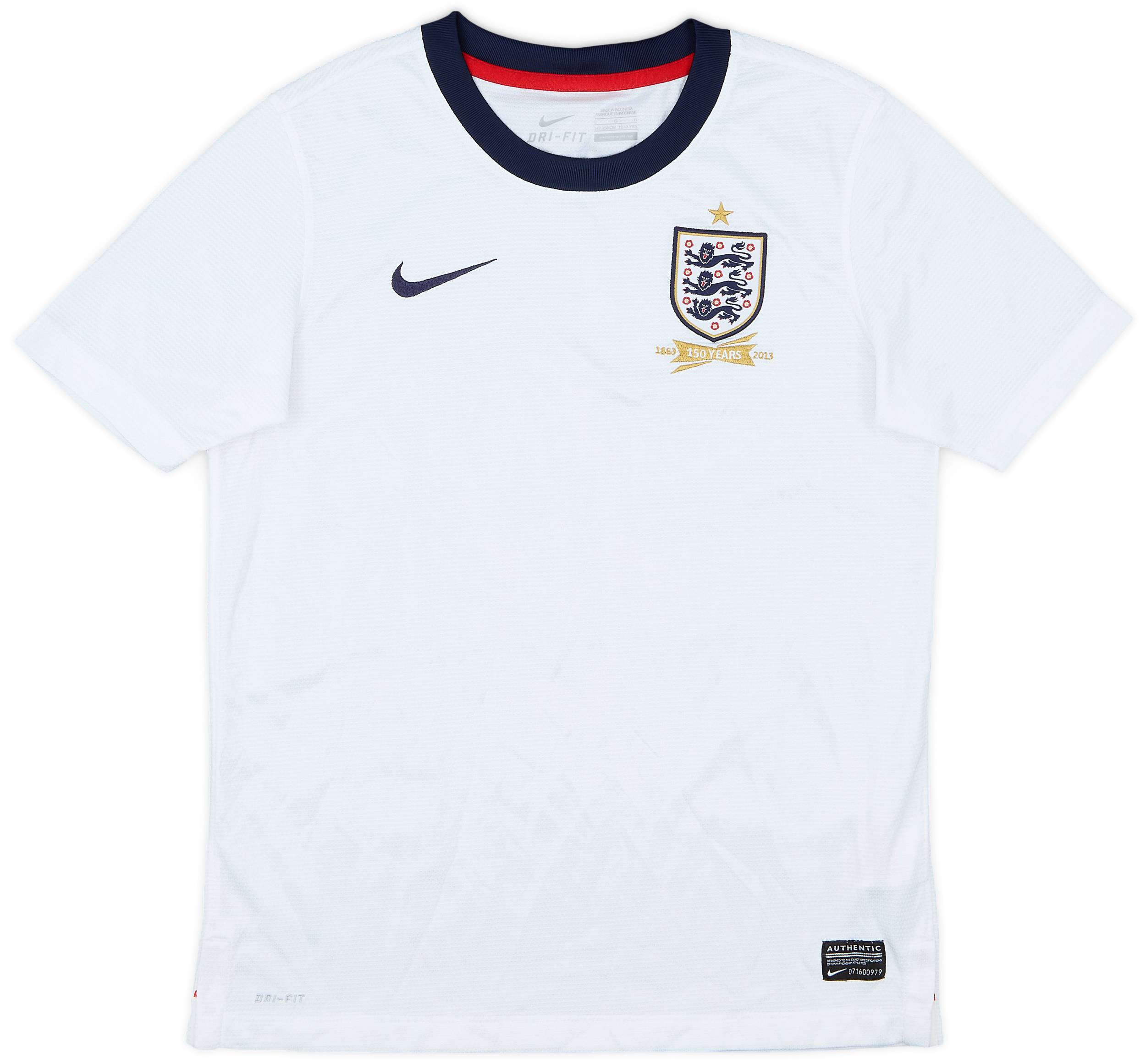 2013 England 150th Anniversary Home Shirt - 9/10 - (L.Boys)