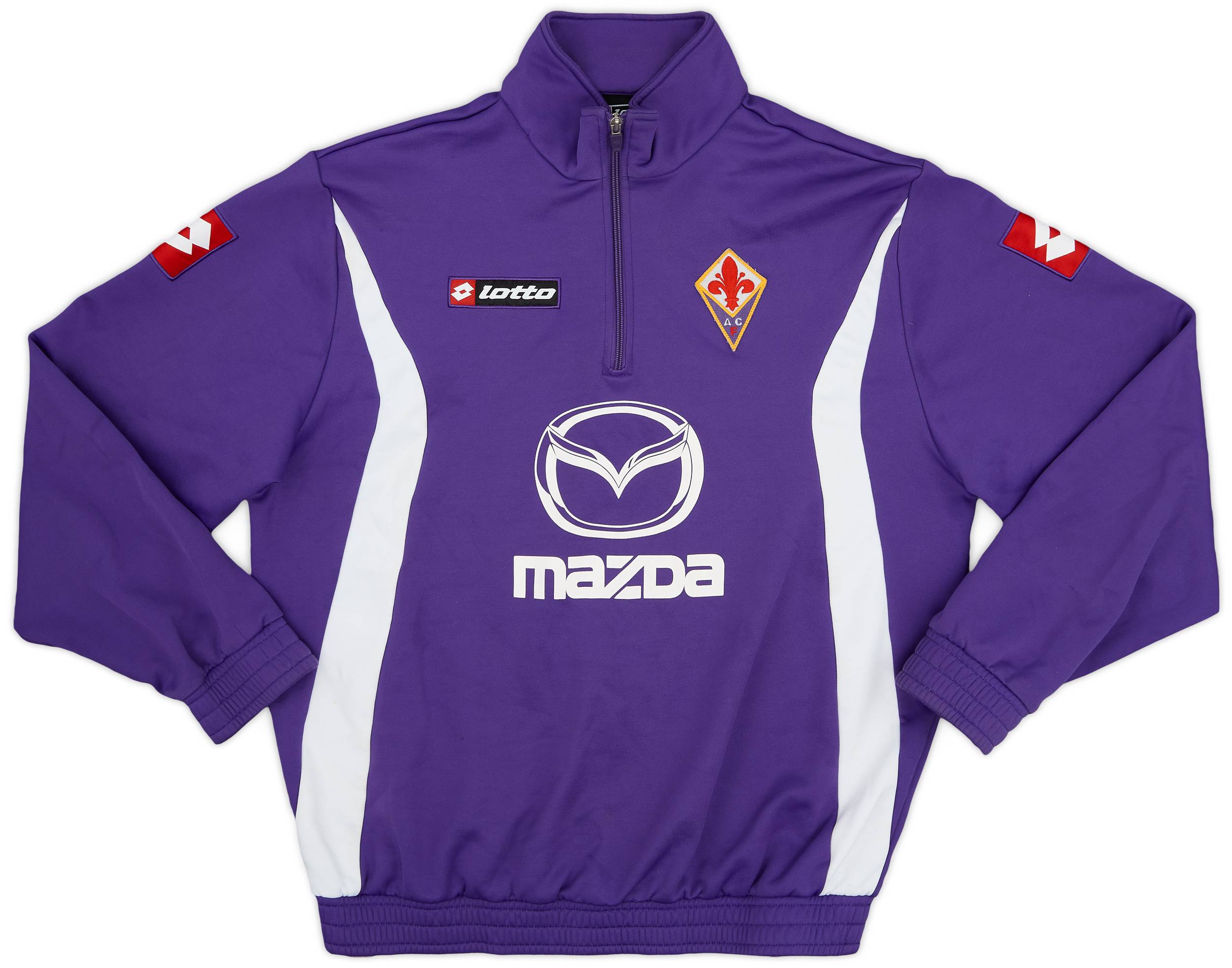 2011-12 Fiorentina Lotto 1/4 Zip Drill Top - 8/10 - (L)