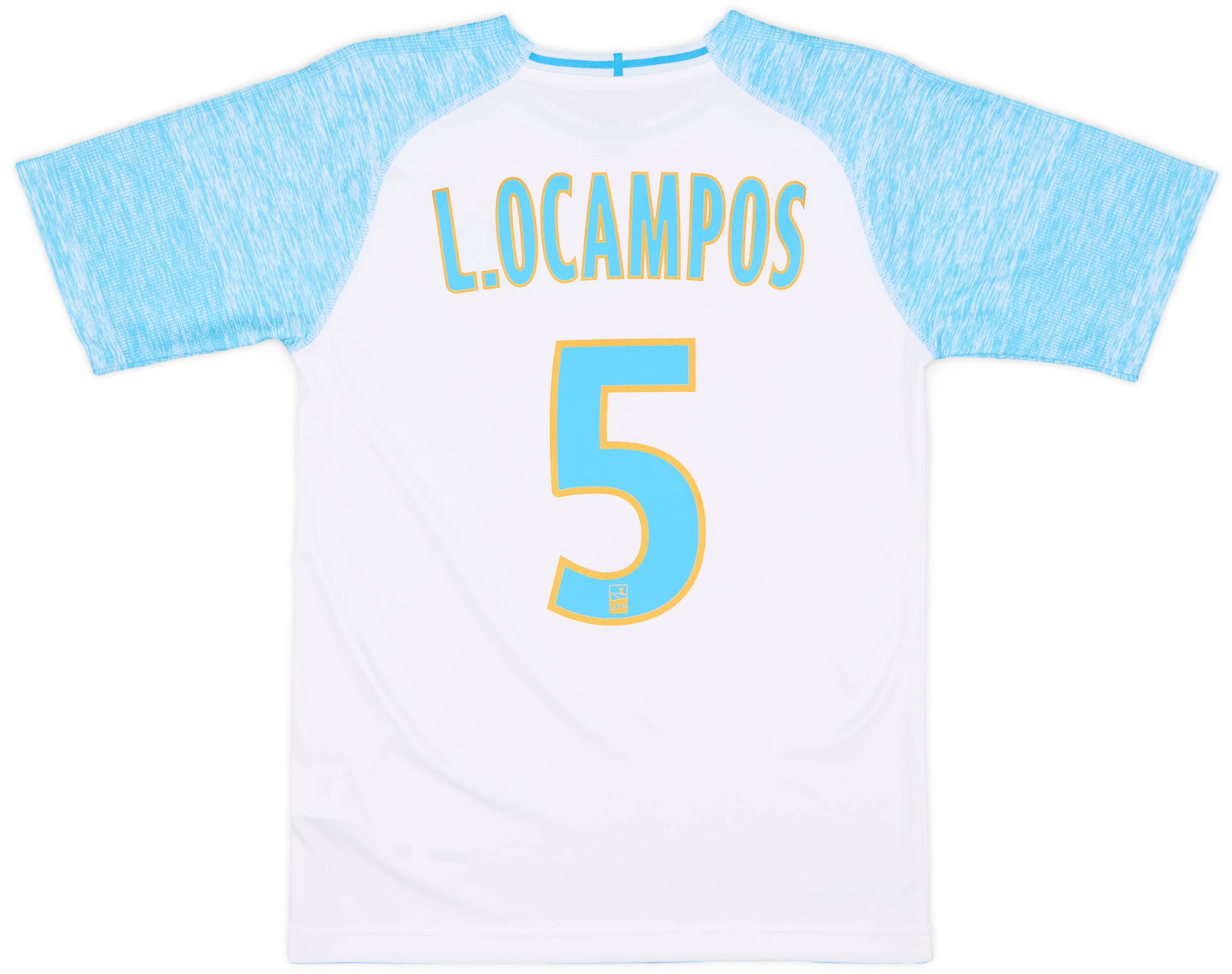 2018-19 Olympique Marseille Home Shirt L.Ocampos #5 (XS)