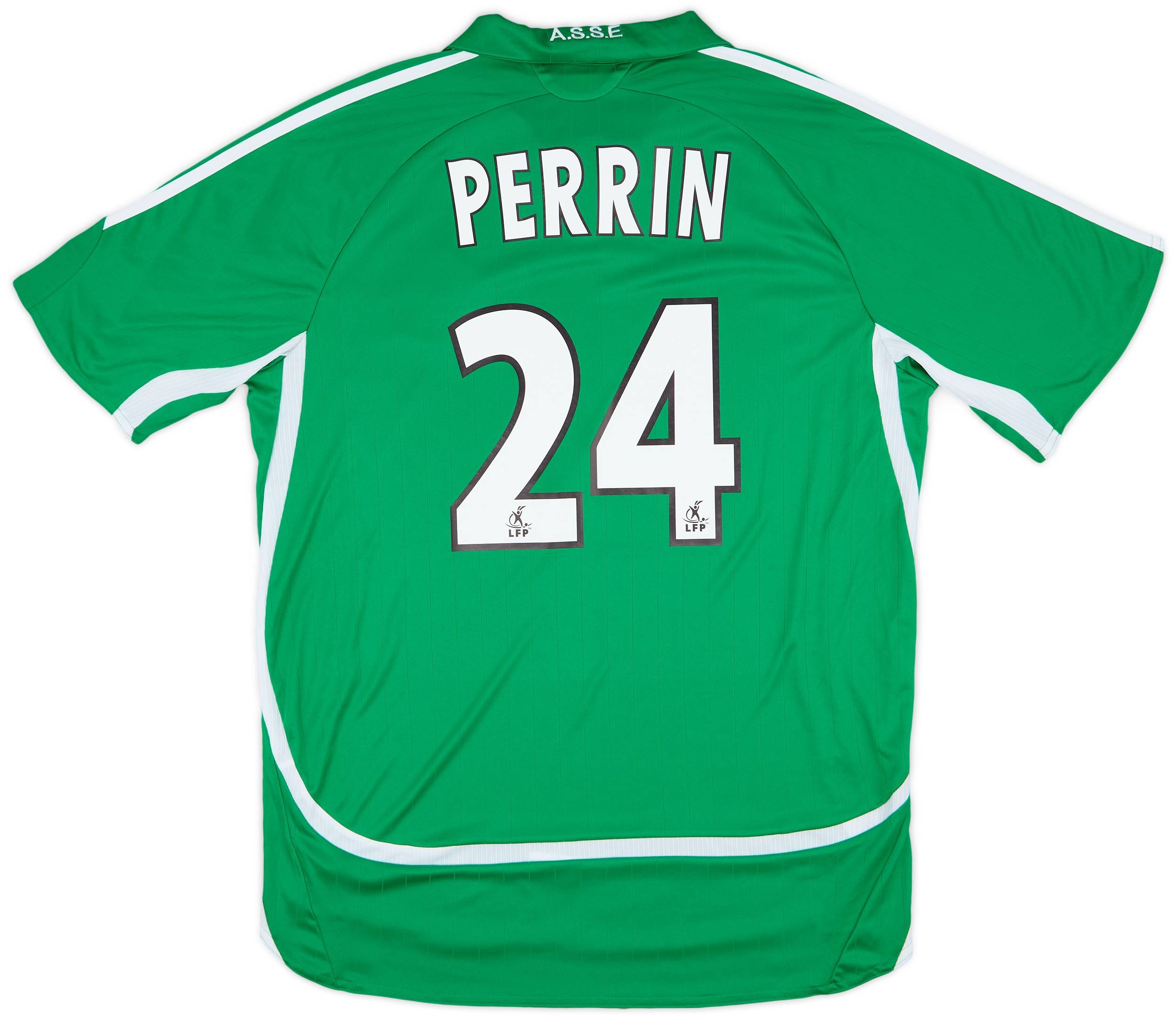 2006-07 Saint Etienne Home Shirt Perrin #24 - 9/10 - (L)