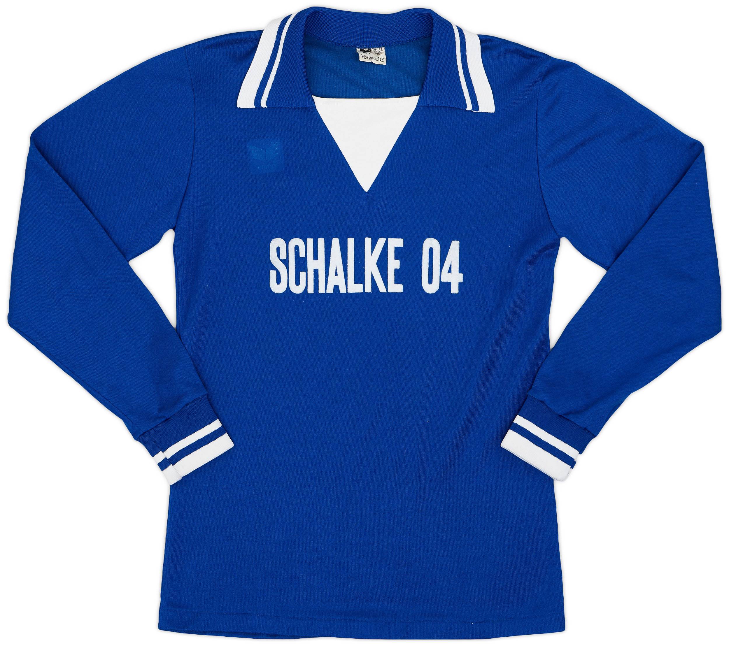 1977-78 Schalke Home L/S Shirt - 6/10 - (M)