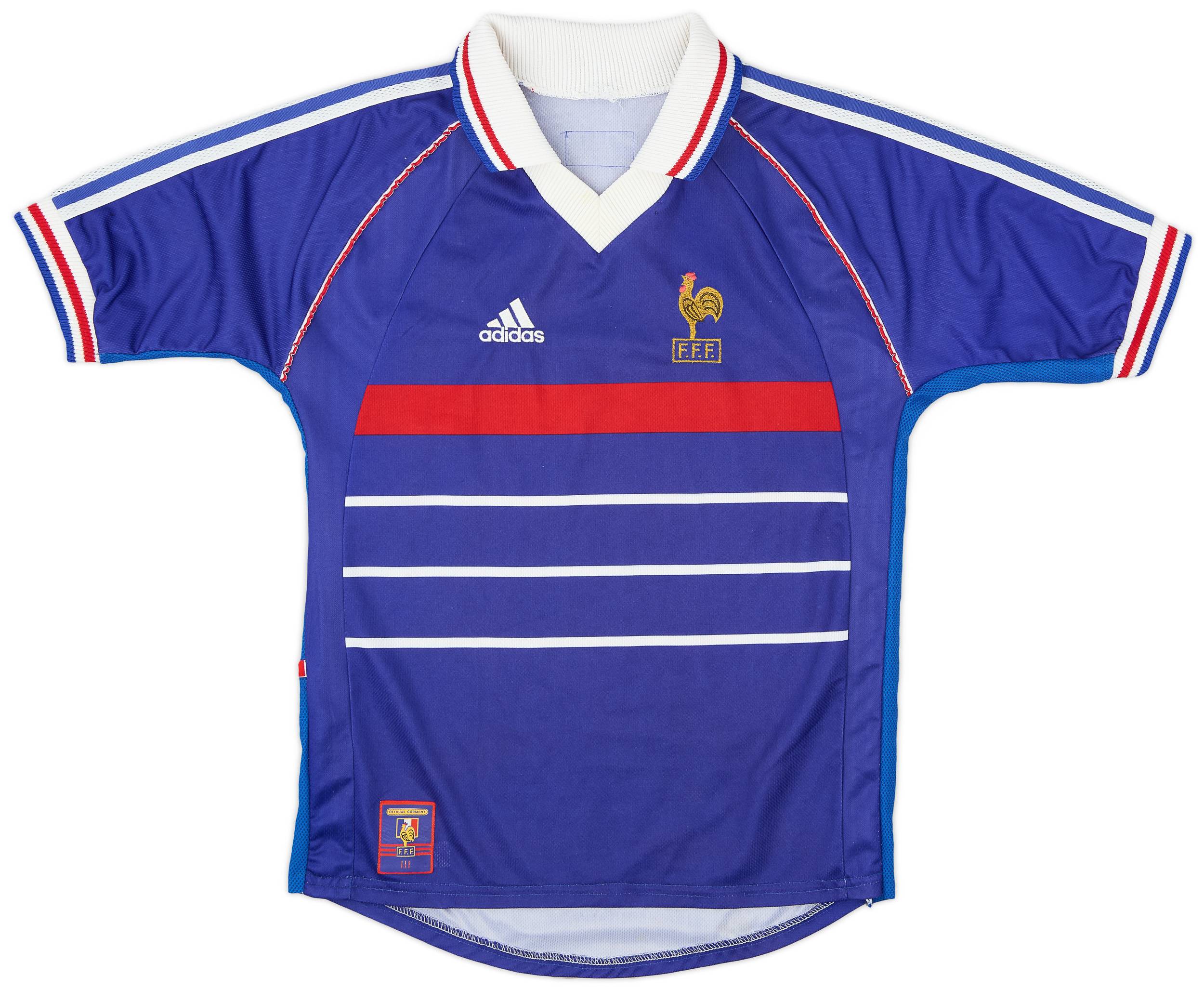 1998-00 France Home Shirt - 8/10 - (XL.Boys)