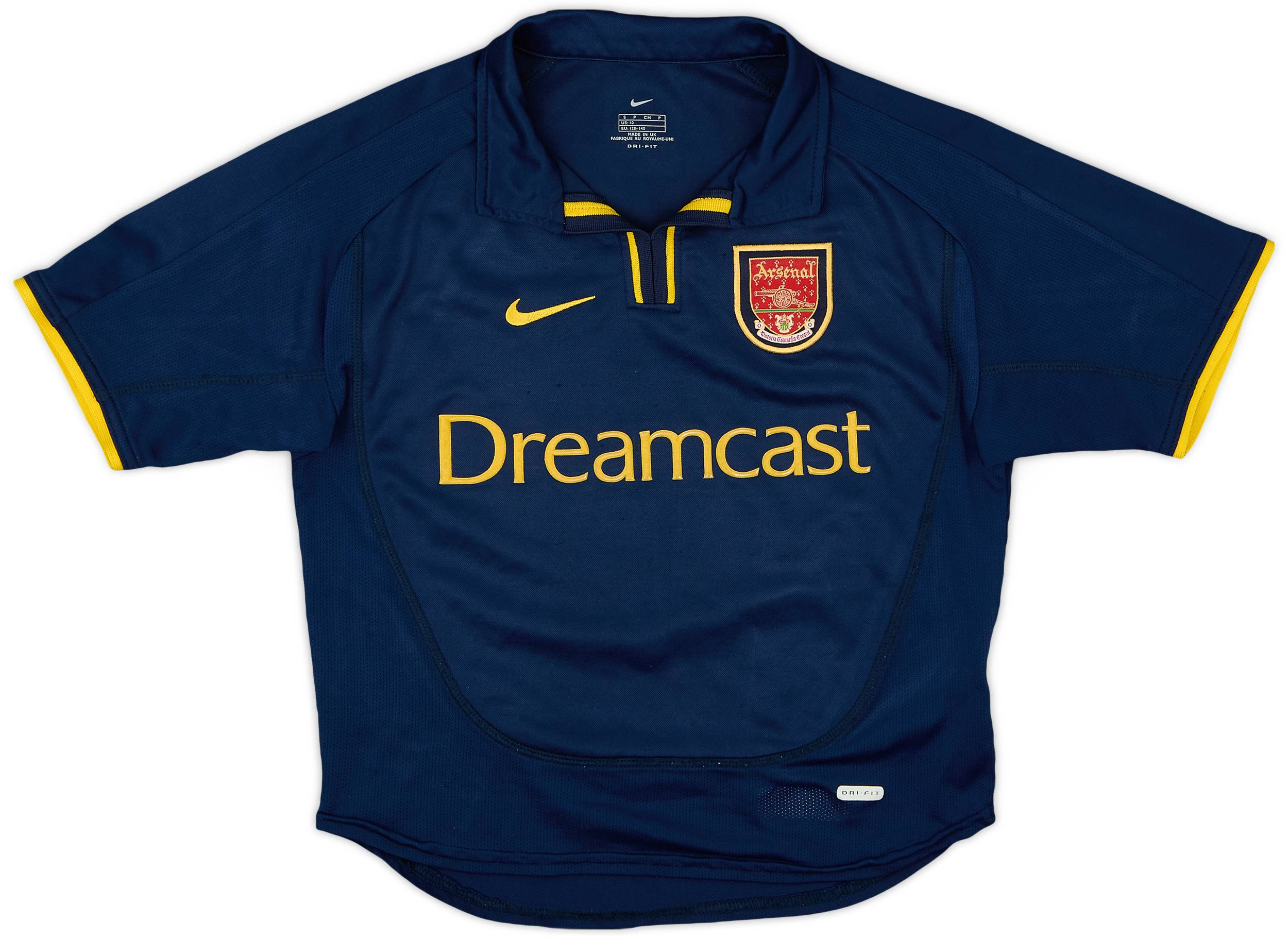 アーセナル00-02 Dreamcast 3rd ユニフォームビンテージ XL Arsenal 2000 2001 Third 3rd S Football Shirt Jersey Vintage Sega