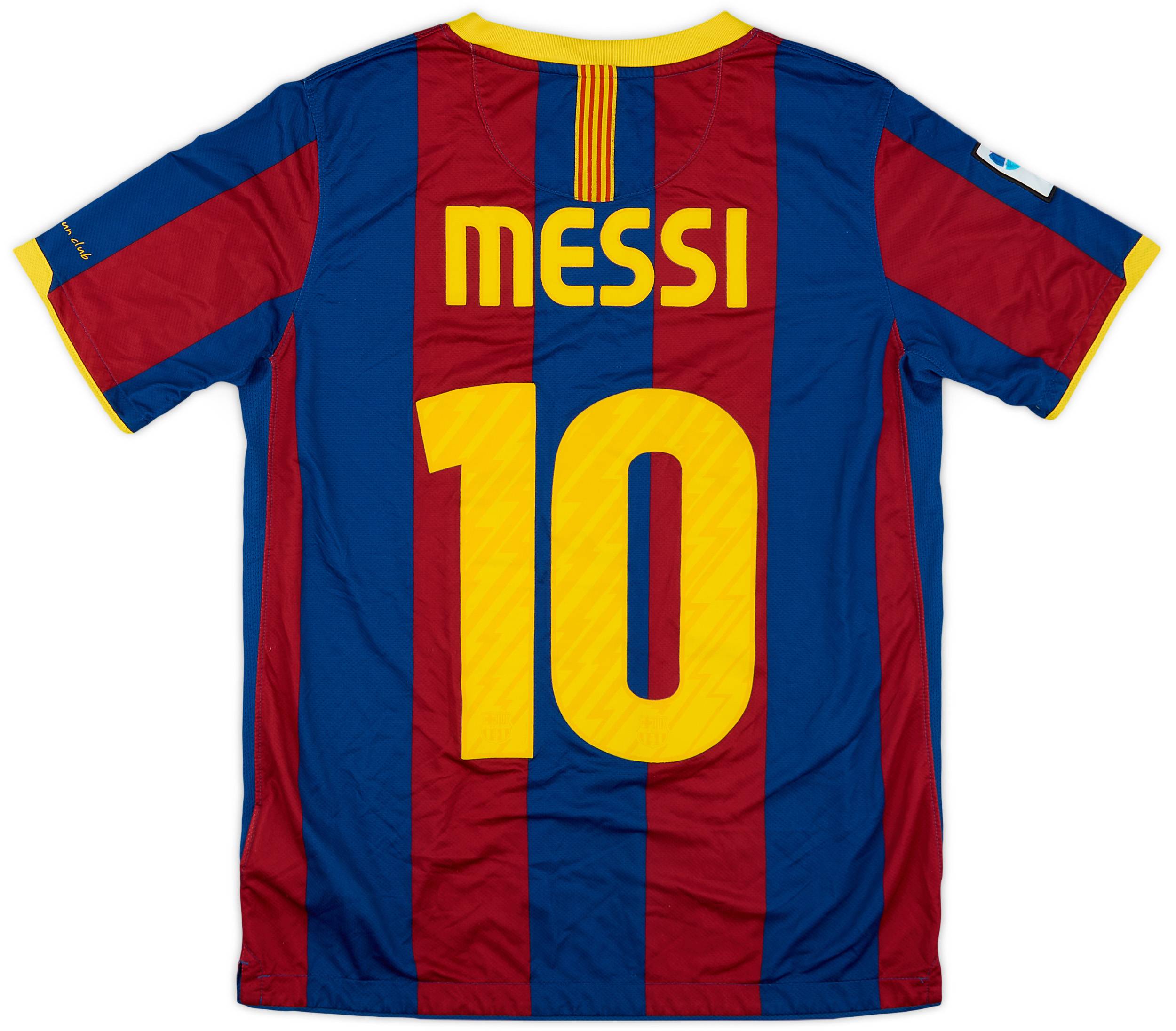 2010-11 Barcelona Home Shirt Messi #10 - 6/10 - (XL.Boys)
