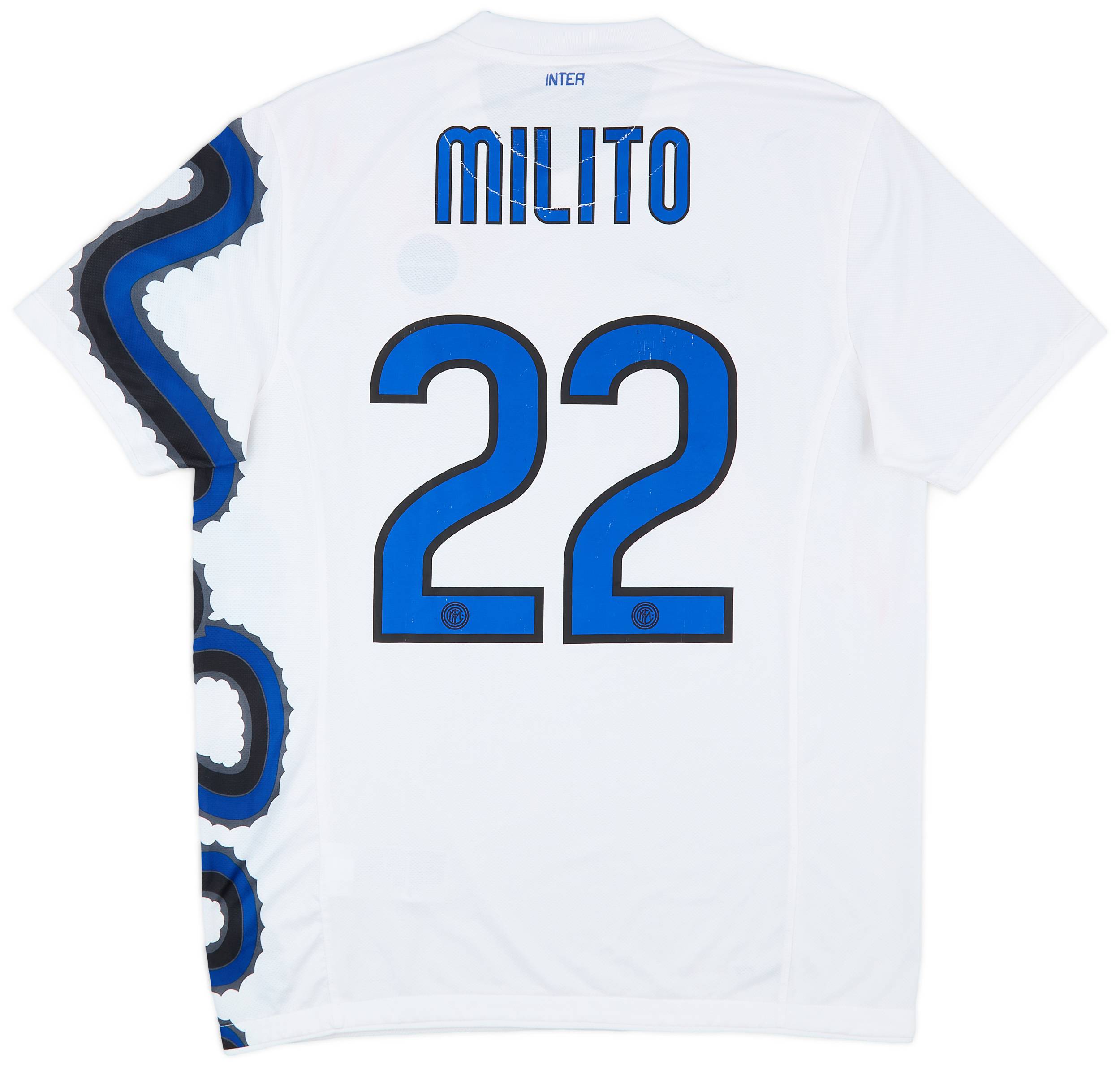2010-11 Inter Milan Away Shirt Milito #22 - 6/10 - (L)