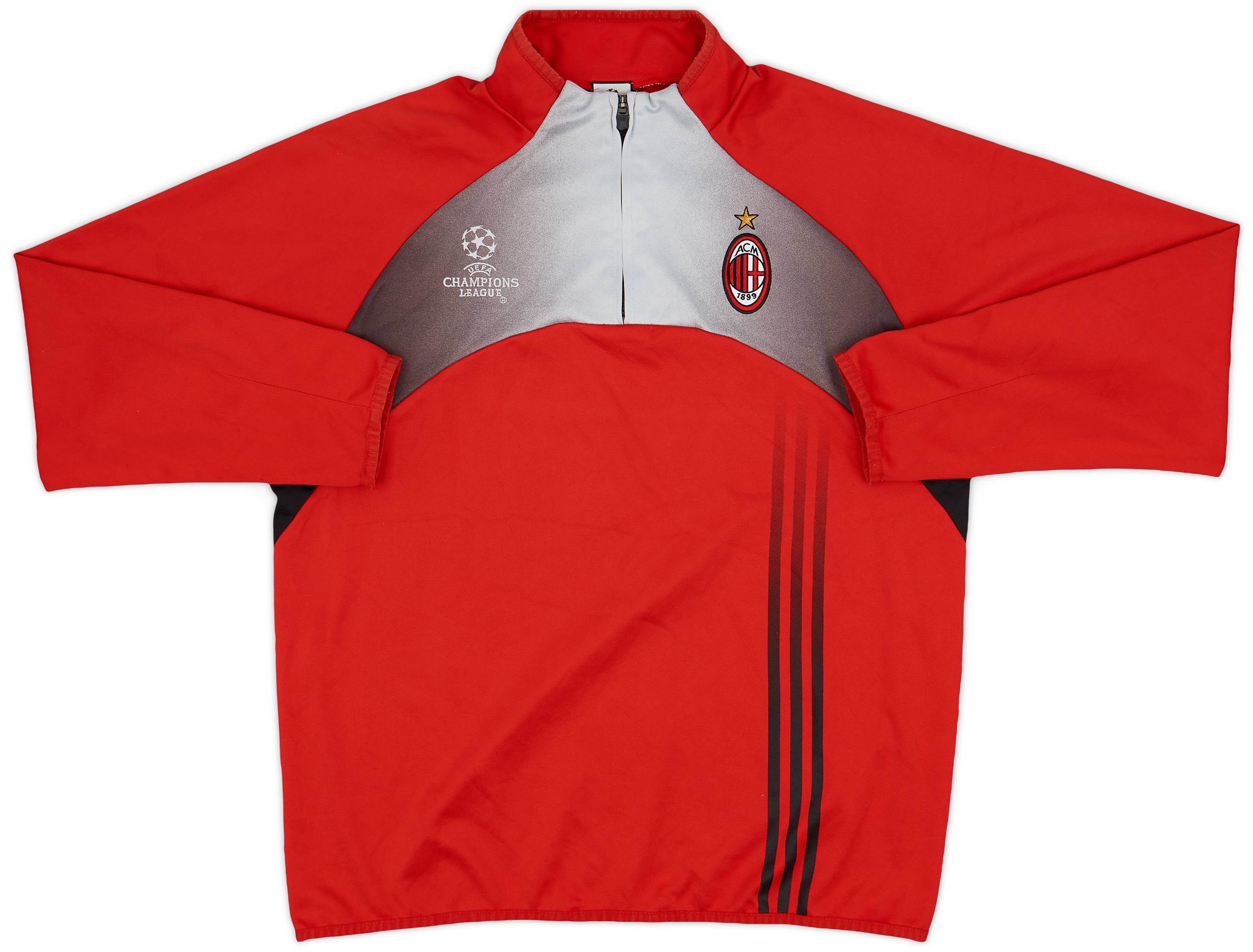 2003-04 AC Milan adidas CL 1/4 Zip Drill Top - 8/10 - (M/L)