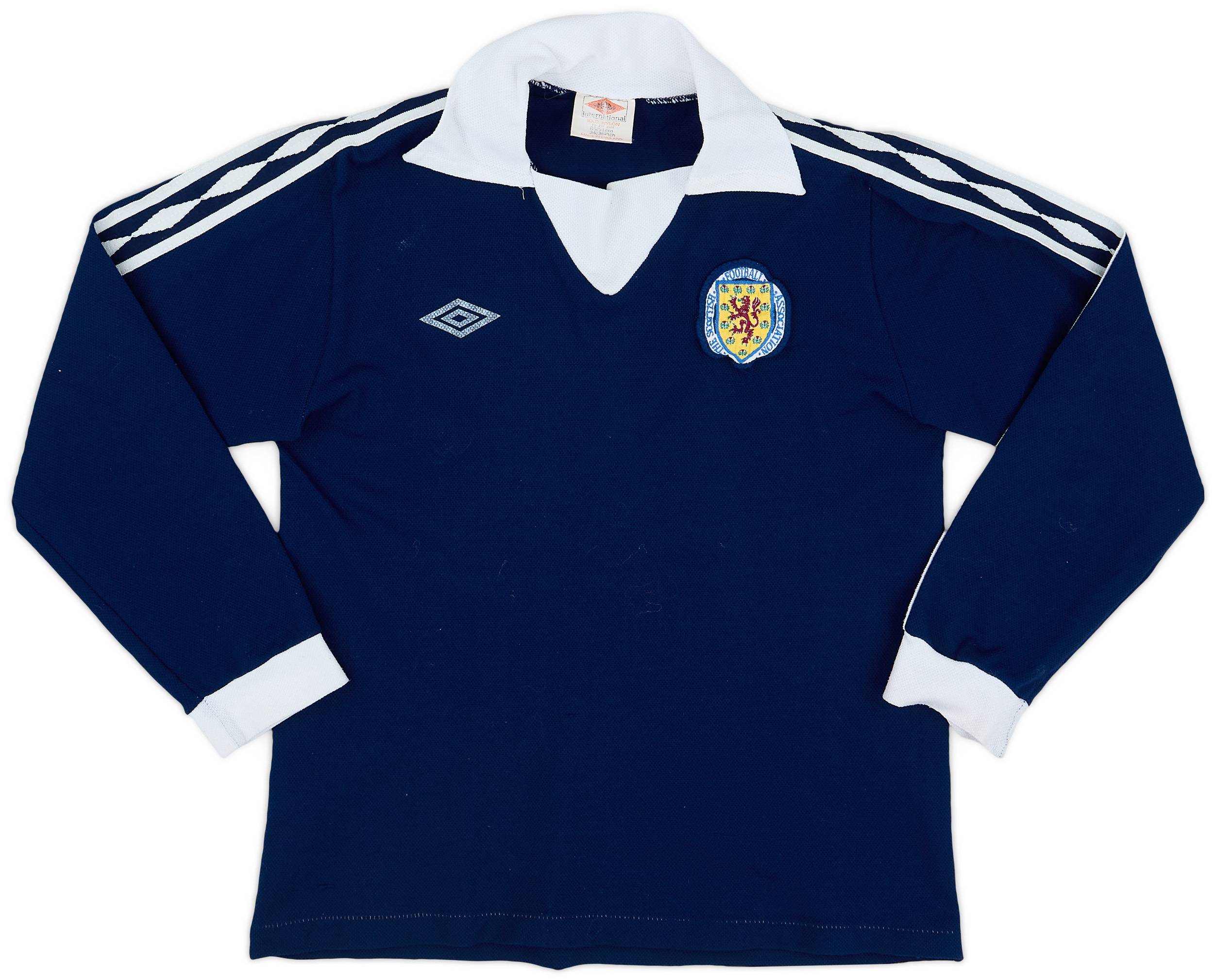 1976-79 Scotland Home L/S Shirt #7 - 7/10 - (S)