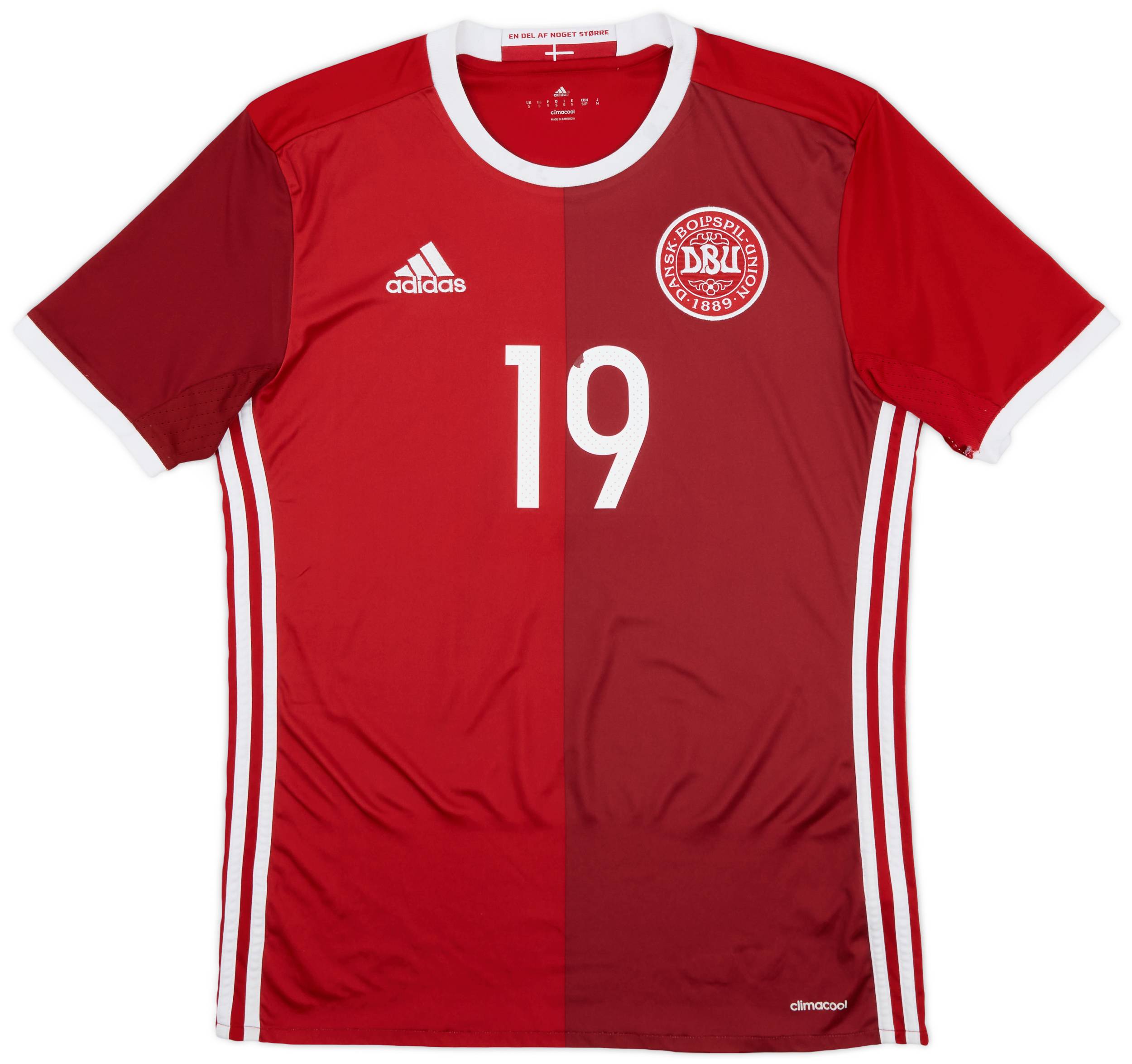 2015-16 Denmark Home Shirt #19 - 5/10 - (S)