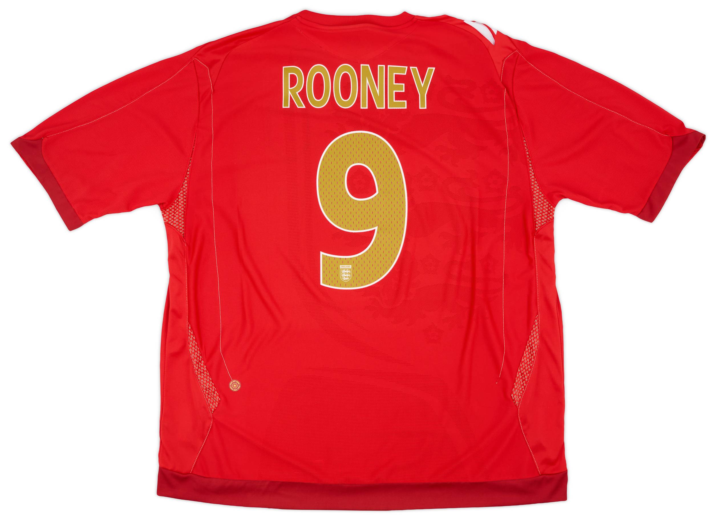 2006-08 England Away Shirt Rooney #9 - 9/10 - (3XL)