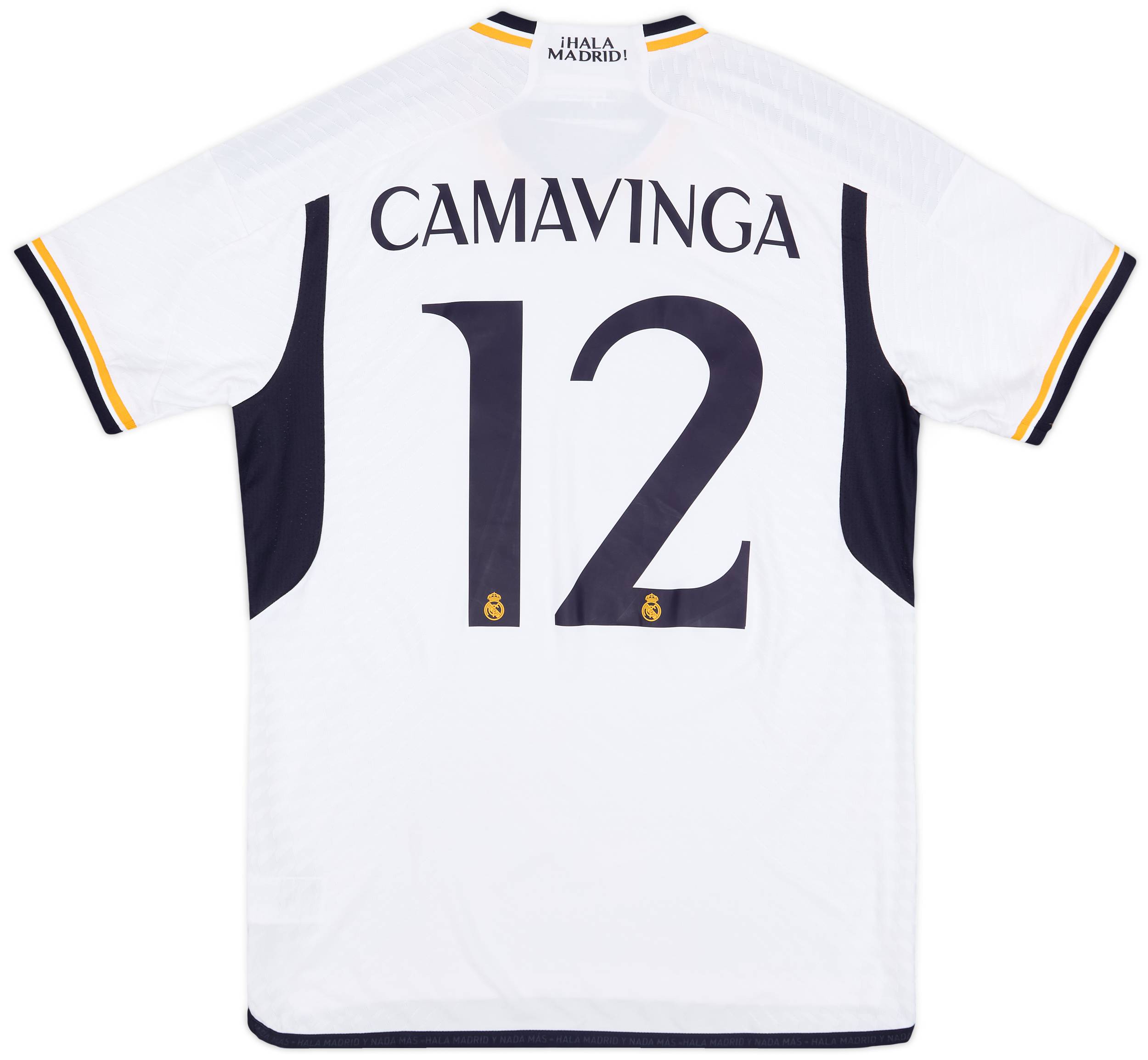 2023-24 Real Madrid Authentic Home CL Shirt Camavinga #12