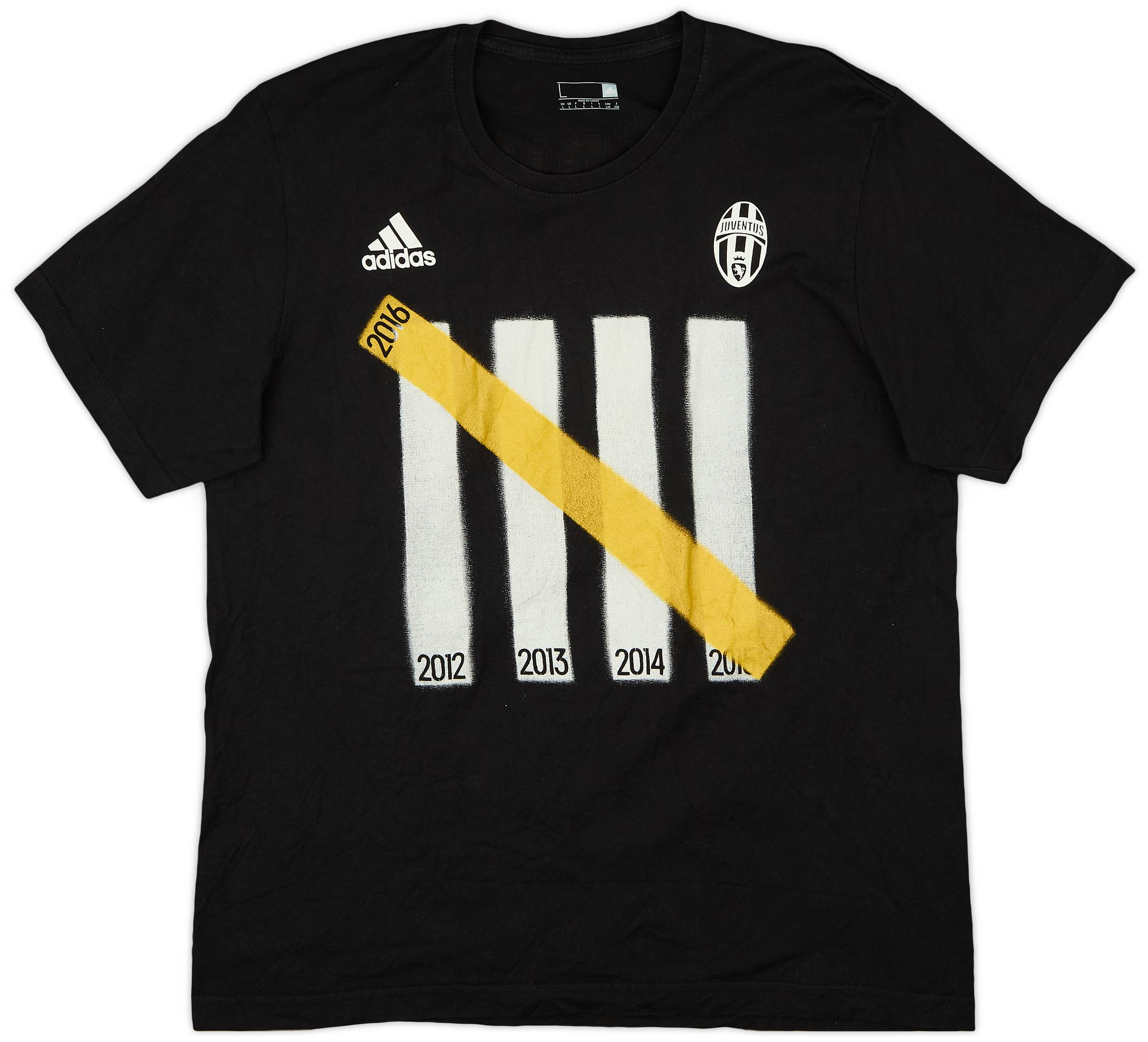 2016-17 Juventus adidas 'Campioni' Fan Tee - 8/10 - (L)