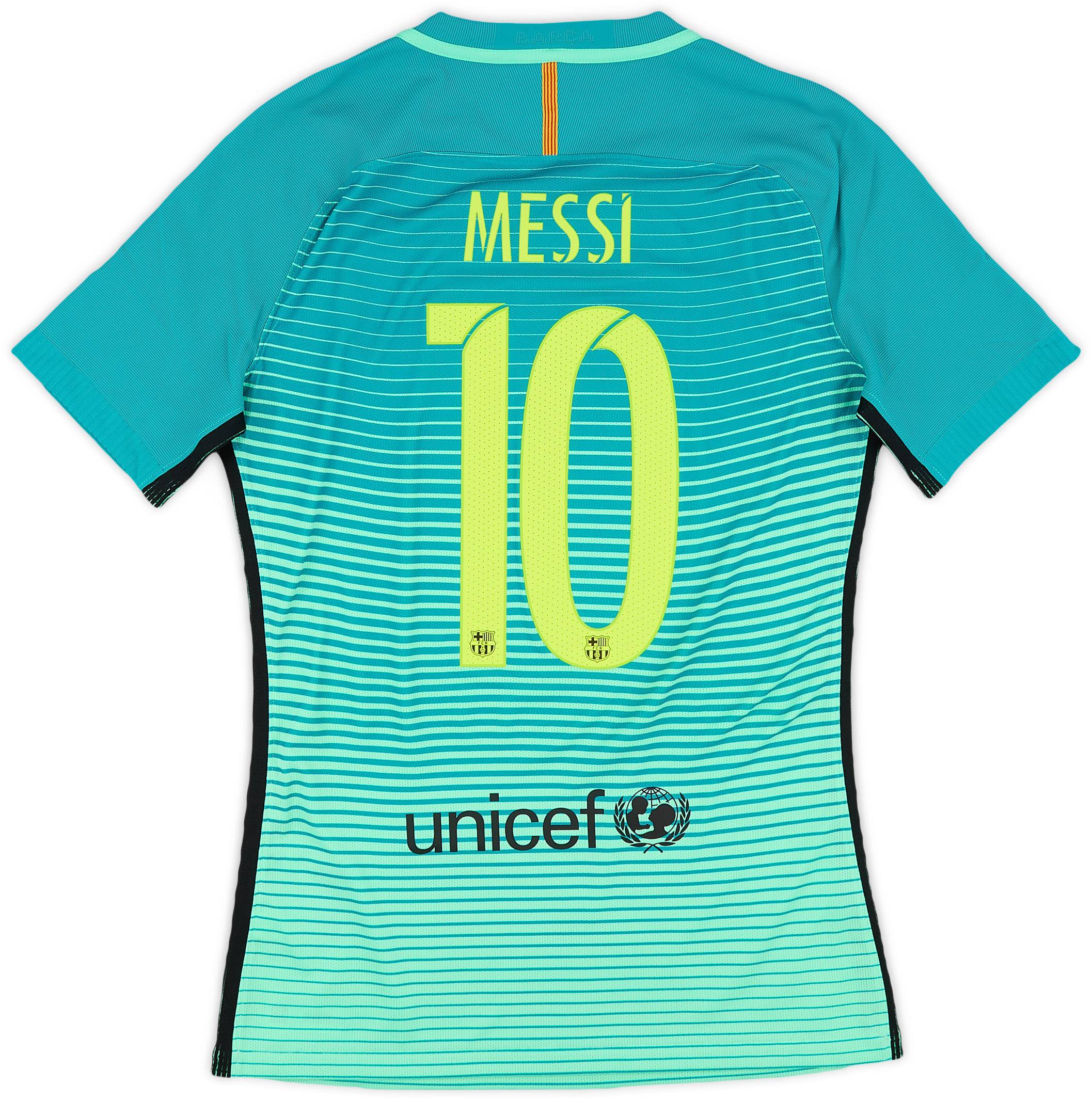 2016 17 Barcelona Authentic Third Shirt Messi 10 M
